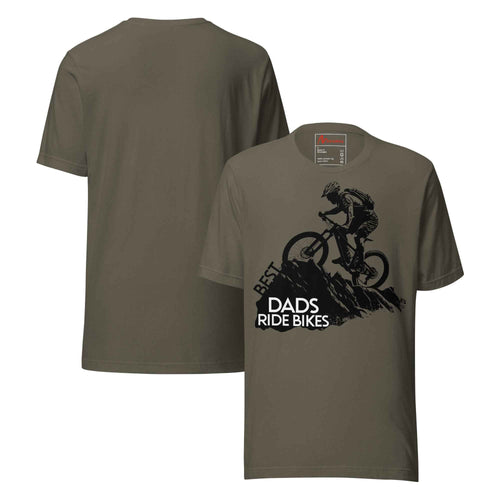 Best Dads Ride Bikes Silhouette Unisex t-shirt
