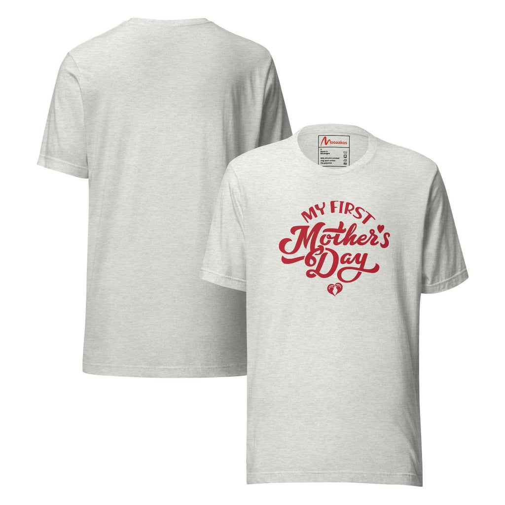 My First Mothers Day Script Typography T-Shirt