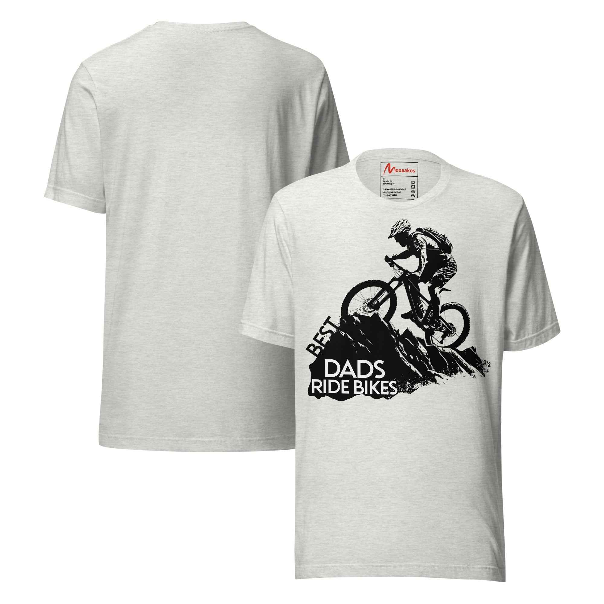 Best Dads Ride Bikes Silhouette Unisex t-shirt