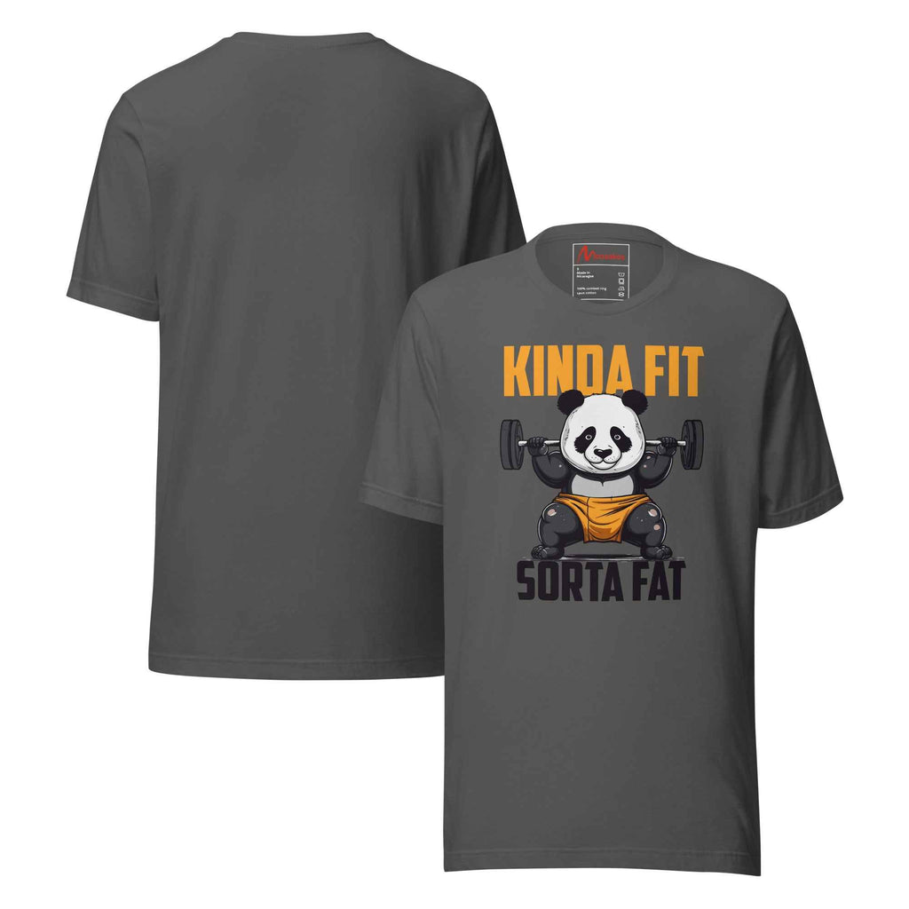 Kinda Fit Sorta Fat Panda Gym Workout | Unisex T-Shirt