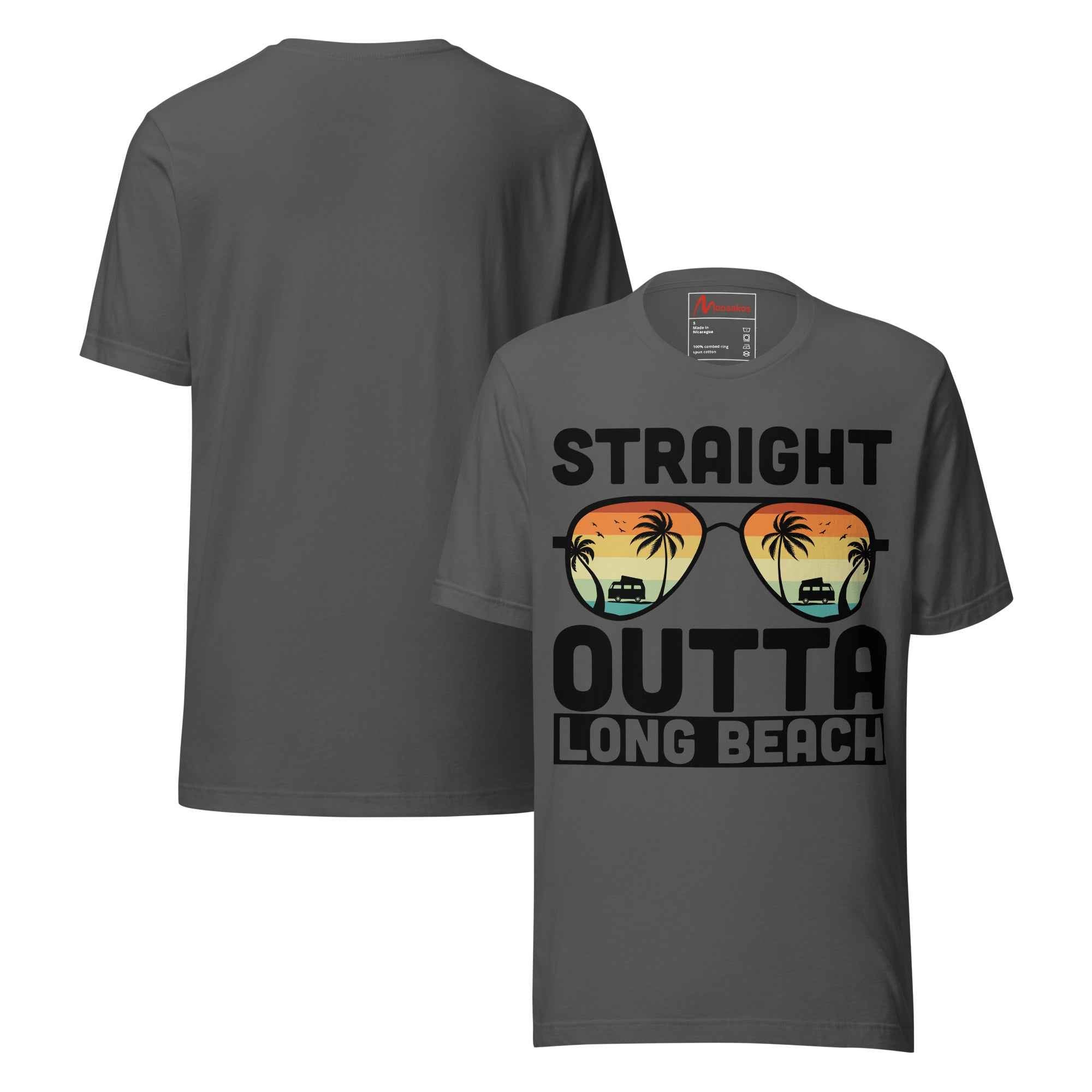 Straight Outta Long Beach Great Travel Vintage Unisex t-shirt