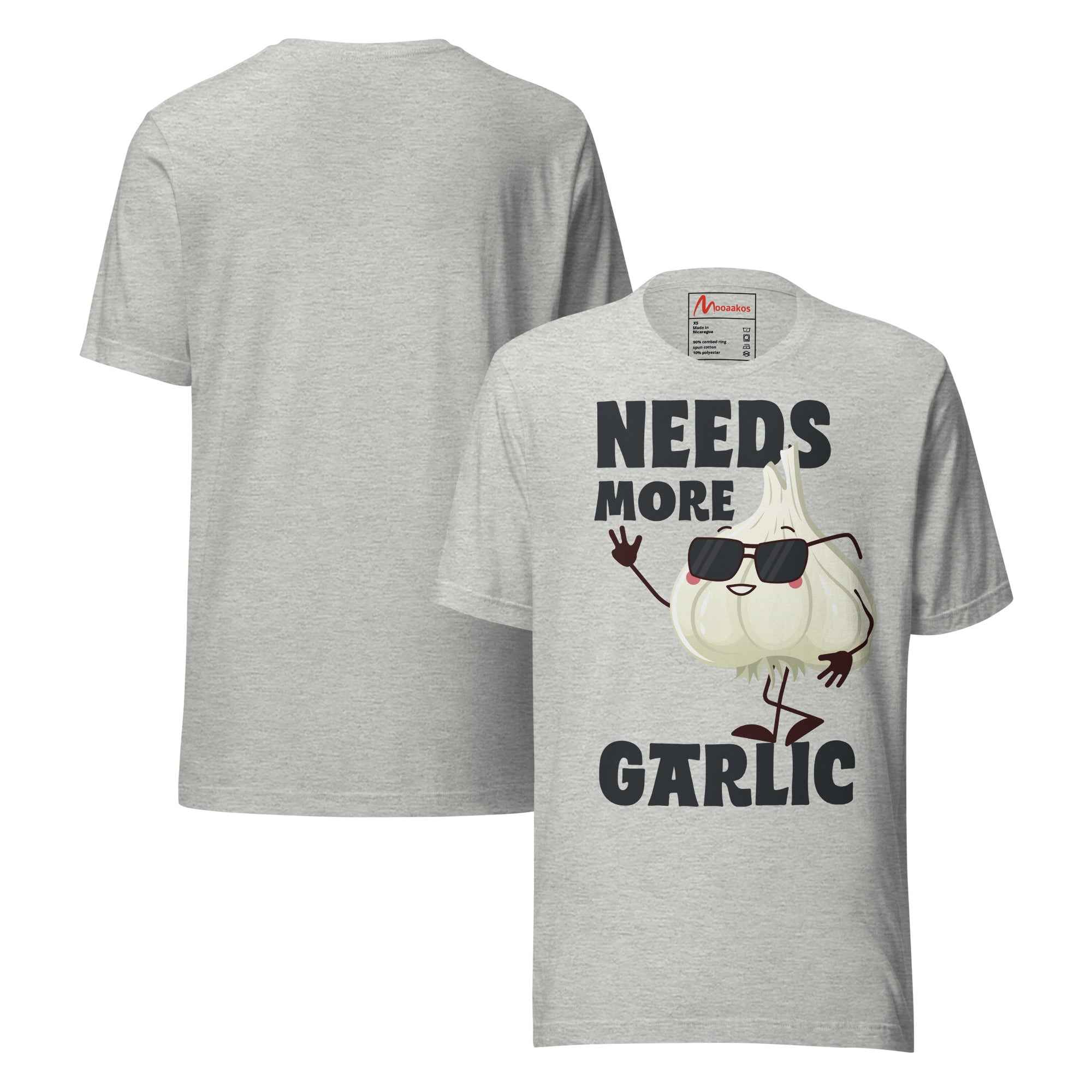 Distressed Vintage Quote Needs More Garlic Unisex t-shirt