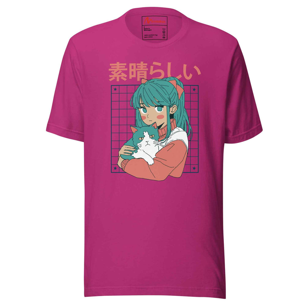 Kawaii Anime Cat Girl Japanese Aesthetic Cute Otaku Design | Unisex T-Shirt
