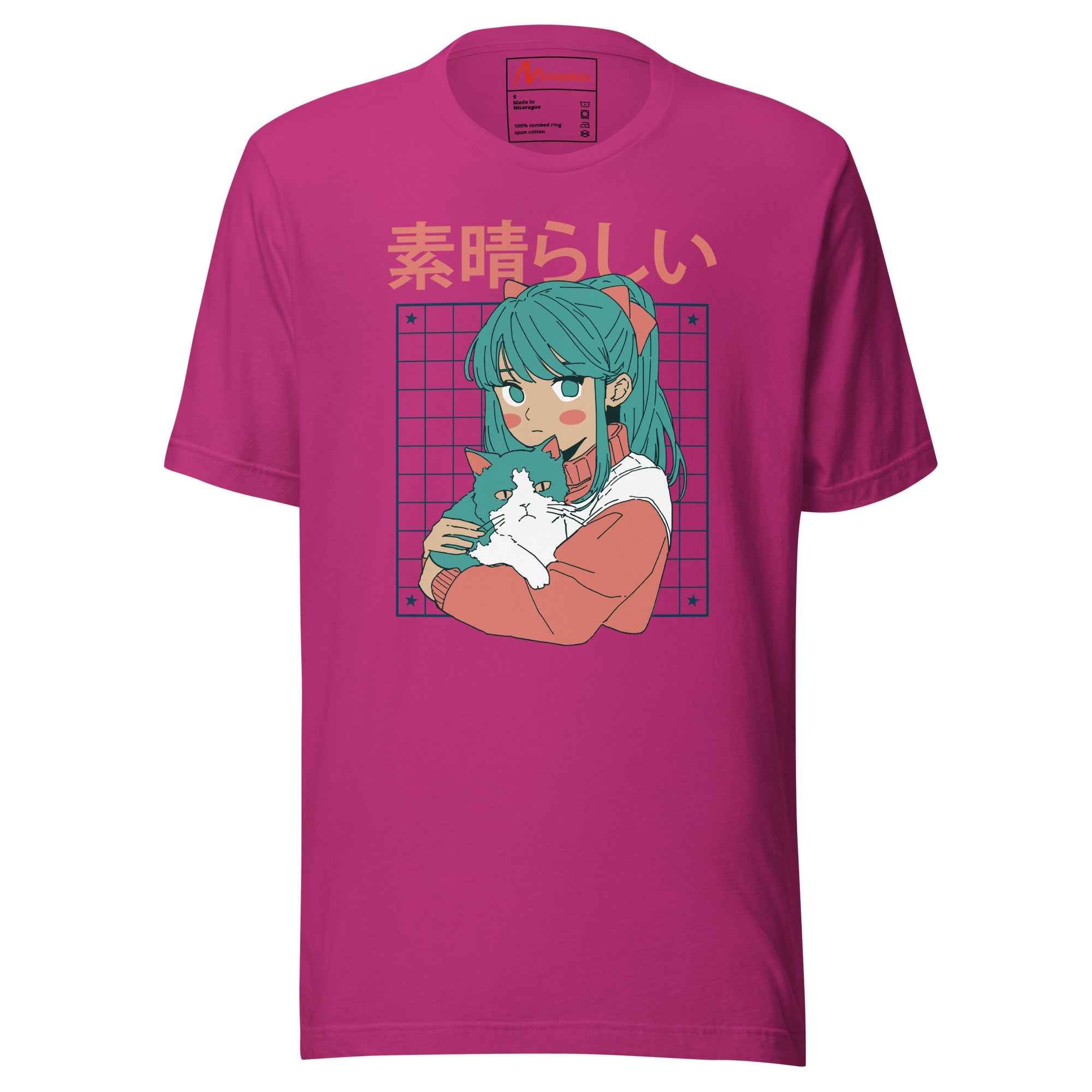 Kawaii Anime Cat Girl Japanese Aesthetic Cute Otaku Design | Unisex T-Shirt