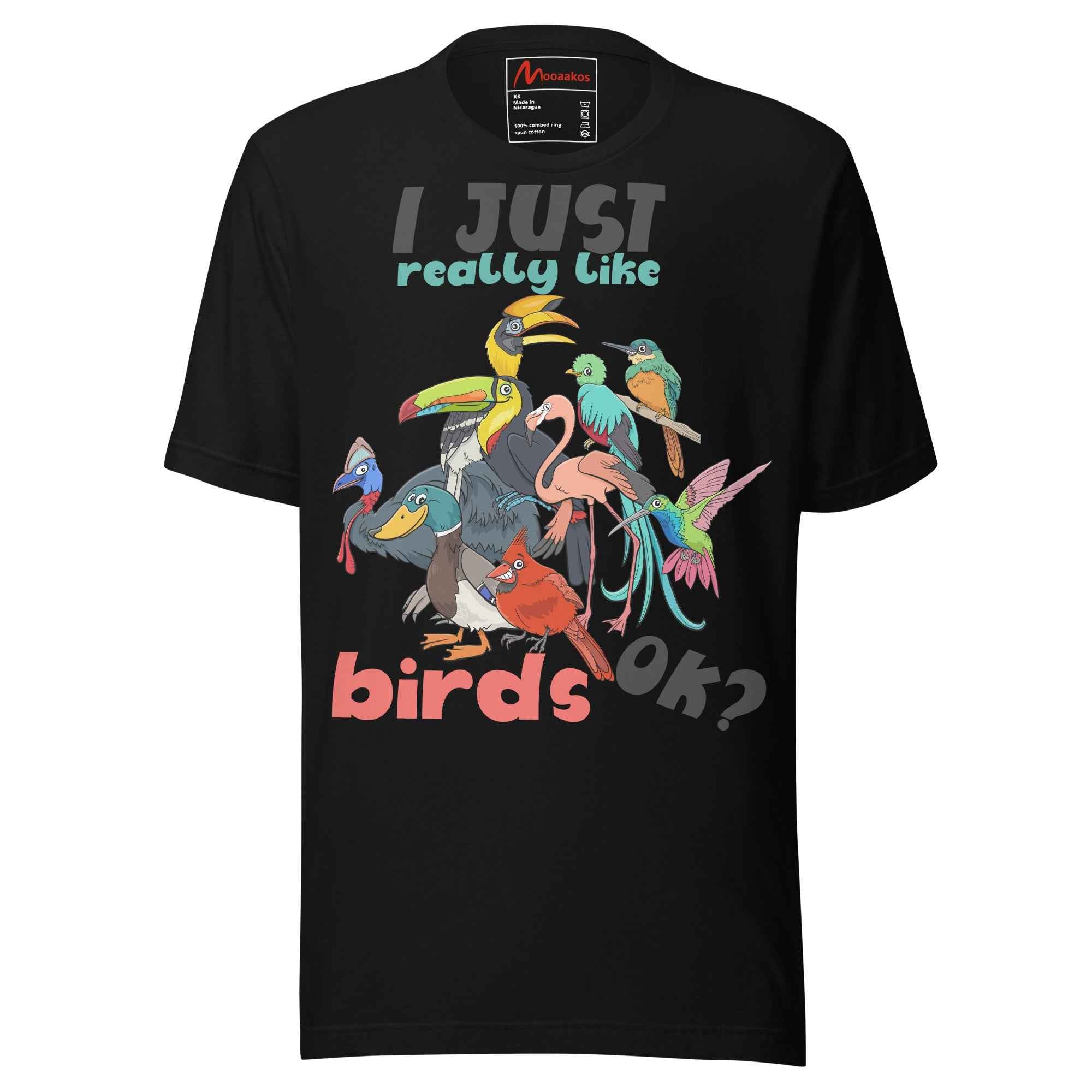 Funny Quote I Just Really Like Birds birds-watching Unisex t-shirt