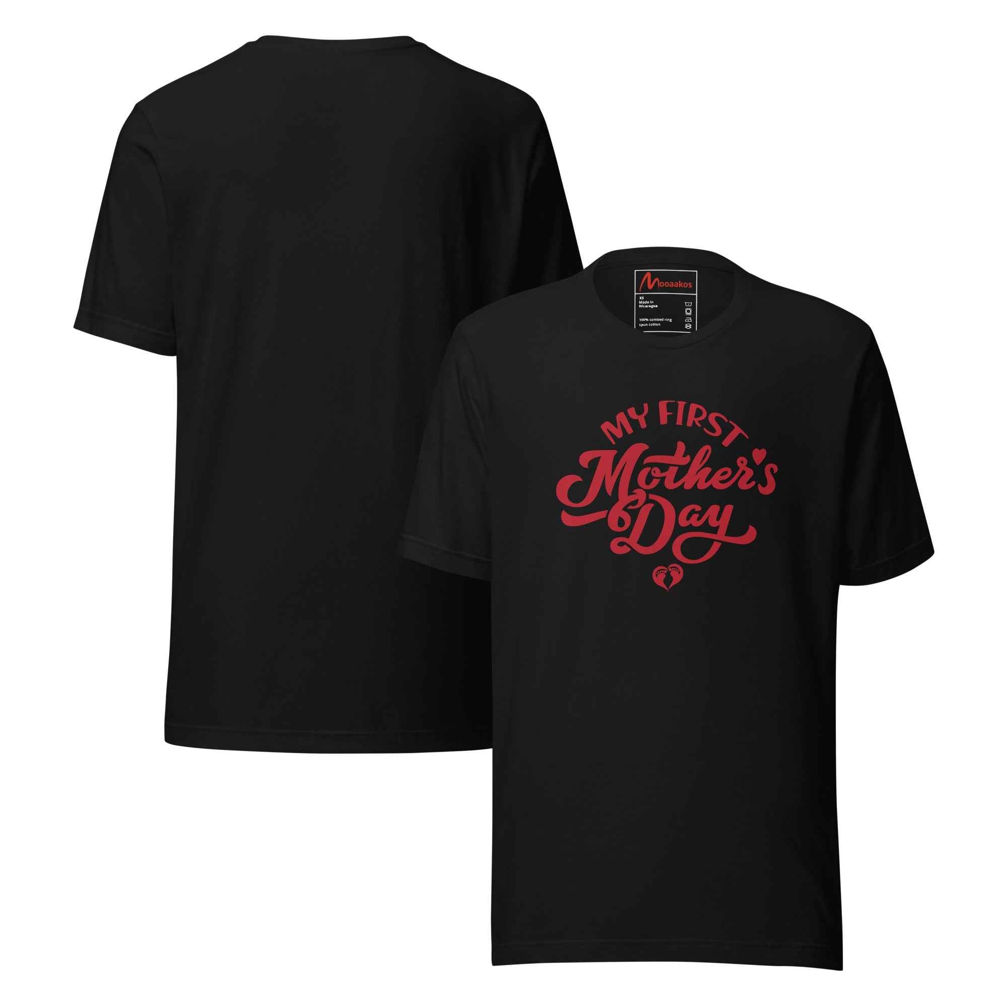 My First Mothers Day Script Typography T-Shirt