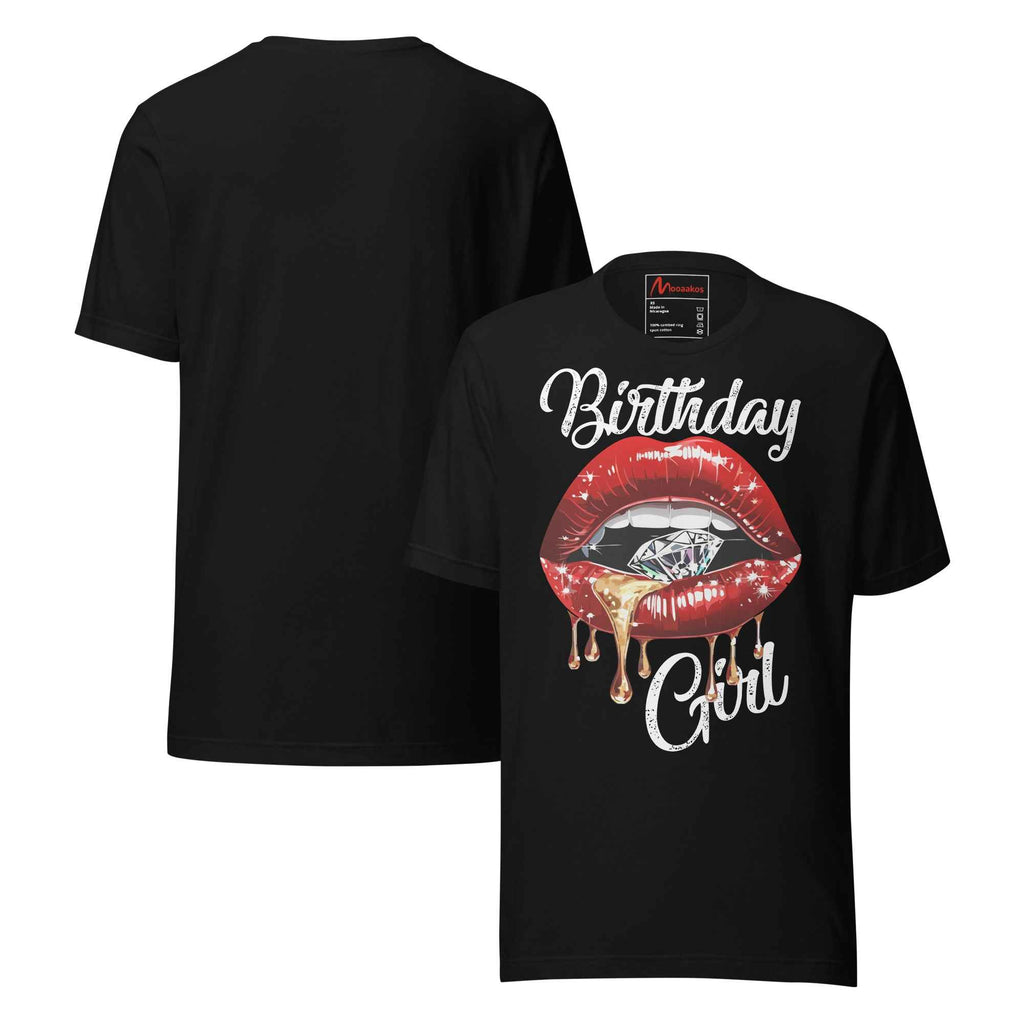 Bday Party Funny Girl Red-Lipps Unisex t-shirt