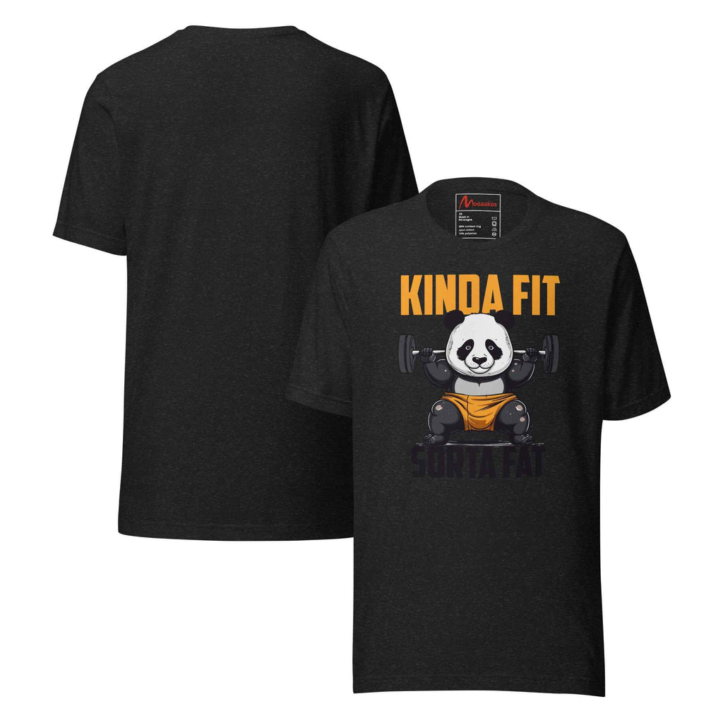 Kinda Fit Sorta Fat Panda Gym Workout | Unisex T-Shirt