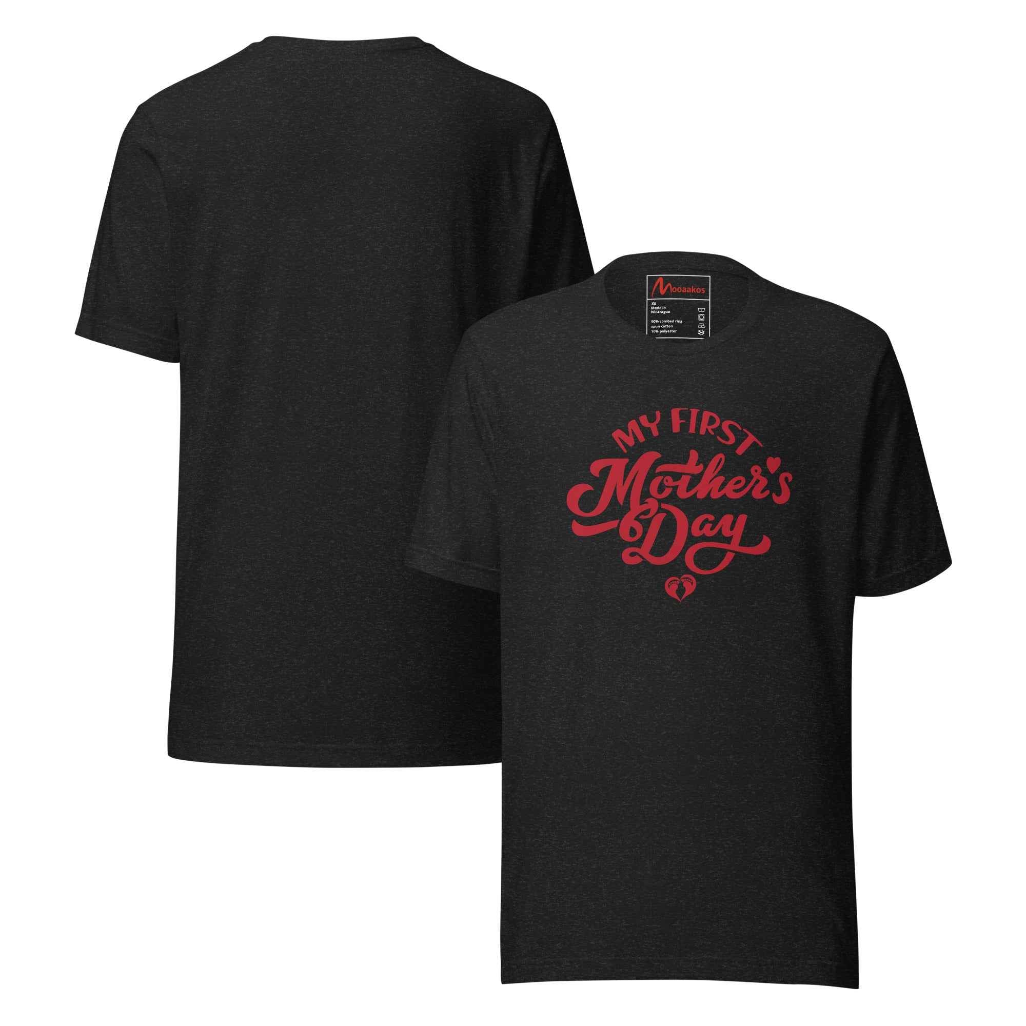 My First Mothers Day Script Typography T-Shirt