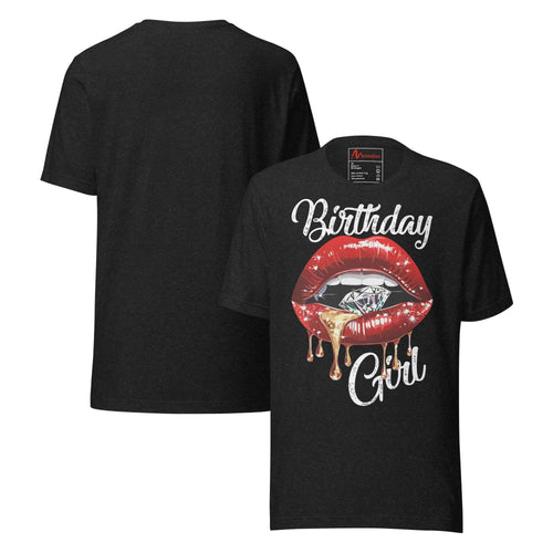 Bday Party Funny Girl Red-Lipps Unisex t-shirt