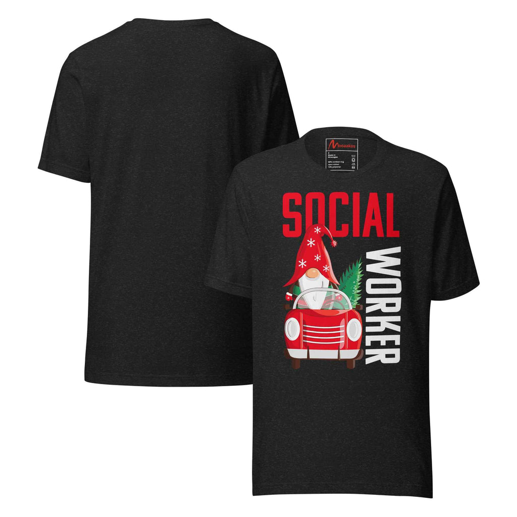 Christmas Social Worker with gnome - Christmas Pajama Unisex t-shirt