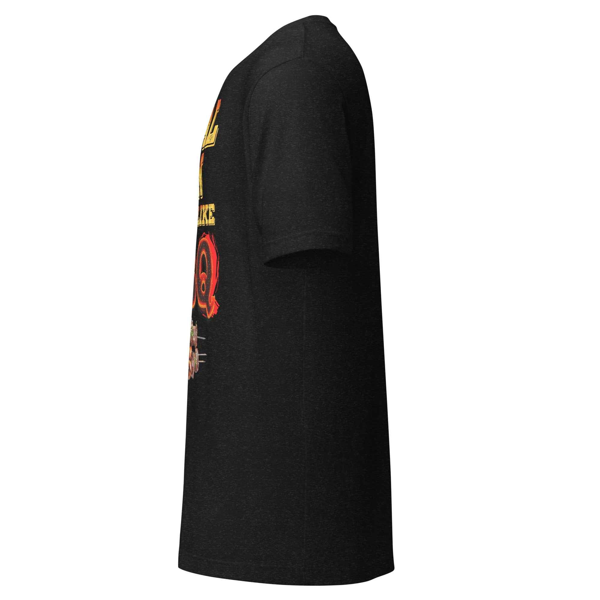 Real Men Smell Like BBQ Vintage Barbecue Smoker Distreesd Cookout Unisex t-shirt