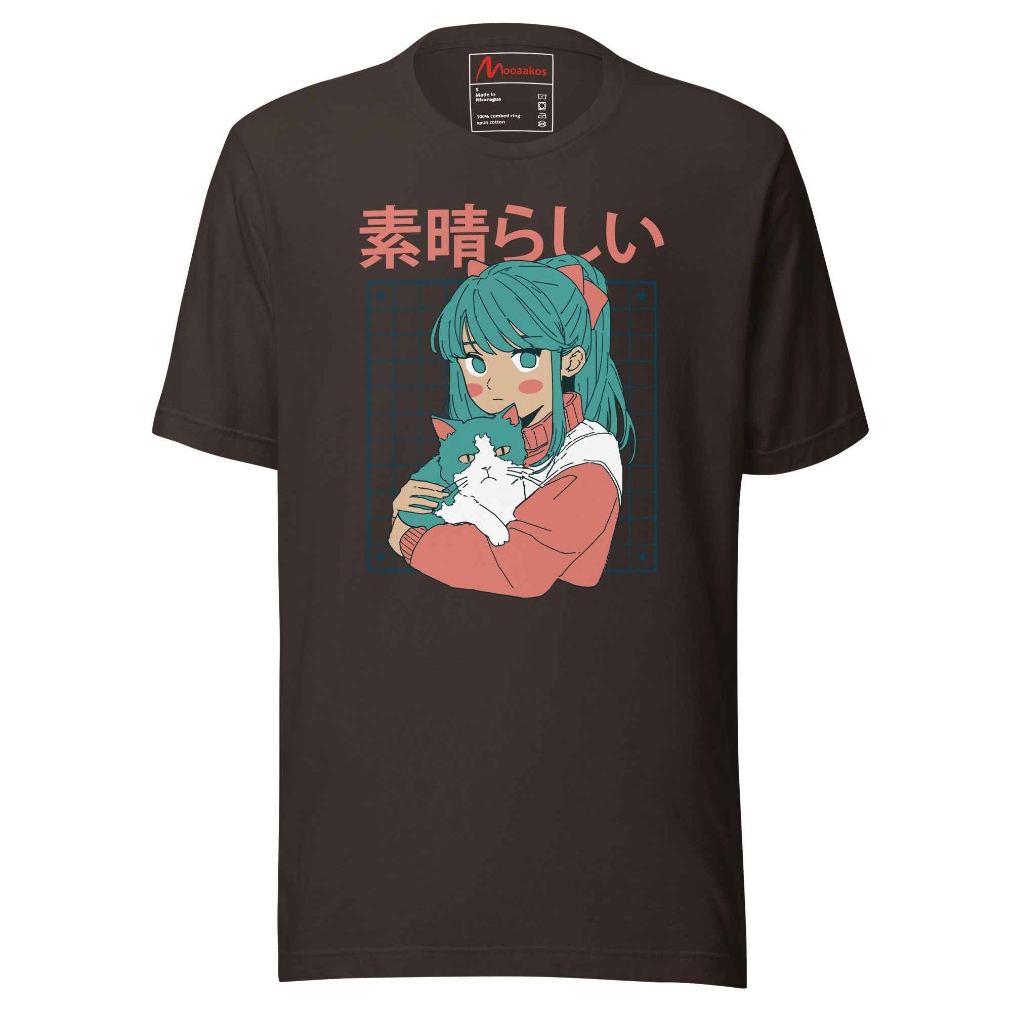 Kawaii Anime Cat Girl Japanese Aesthetic Cute Otaku Design | Unisex T-Shirt