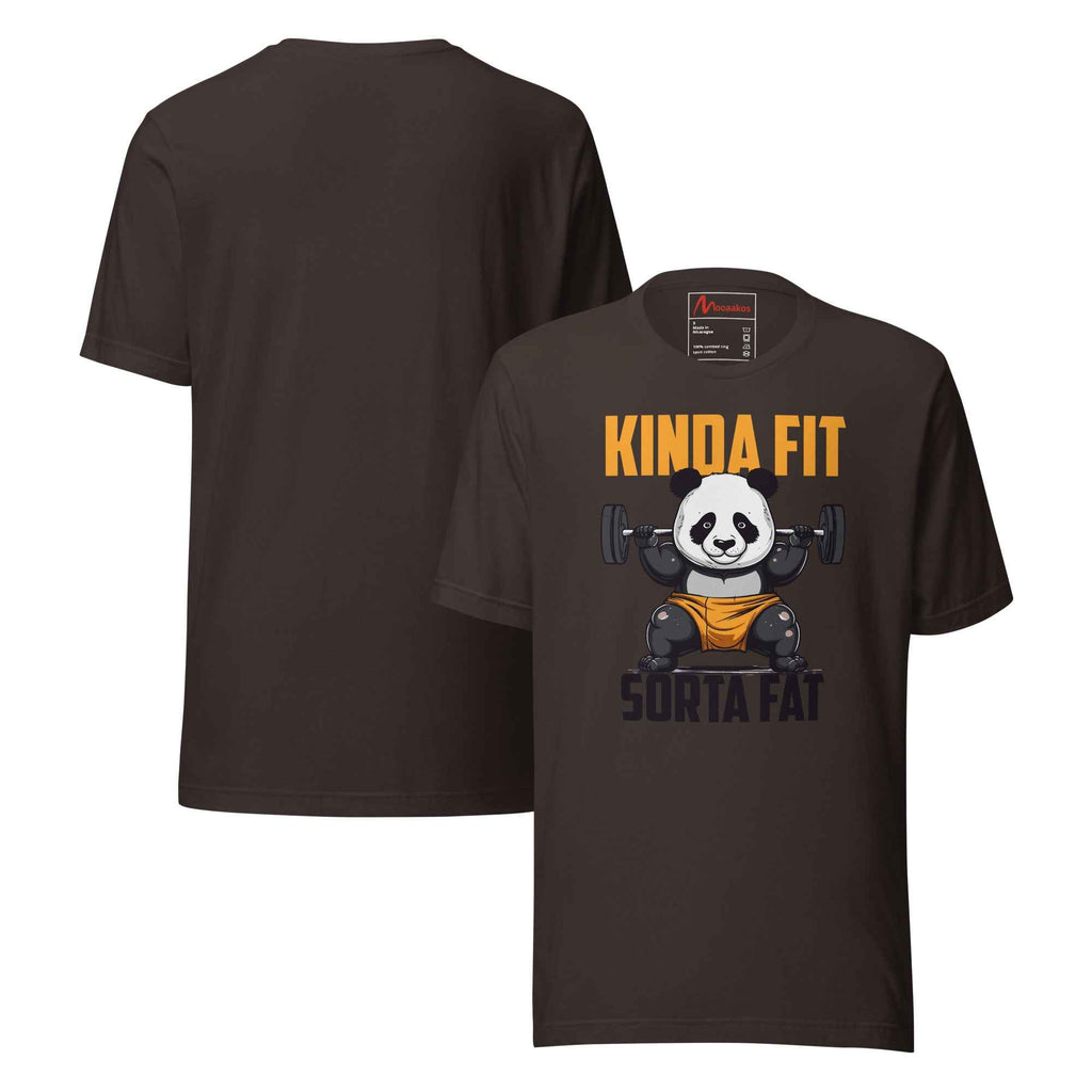 Kinda Fit Sorta Fat Panda Gym Workout | Unisex T-Shirt