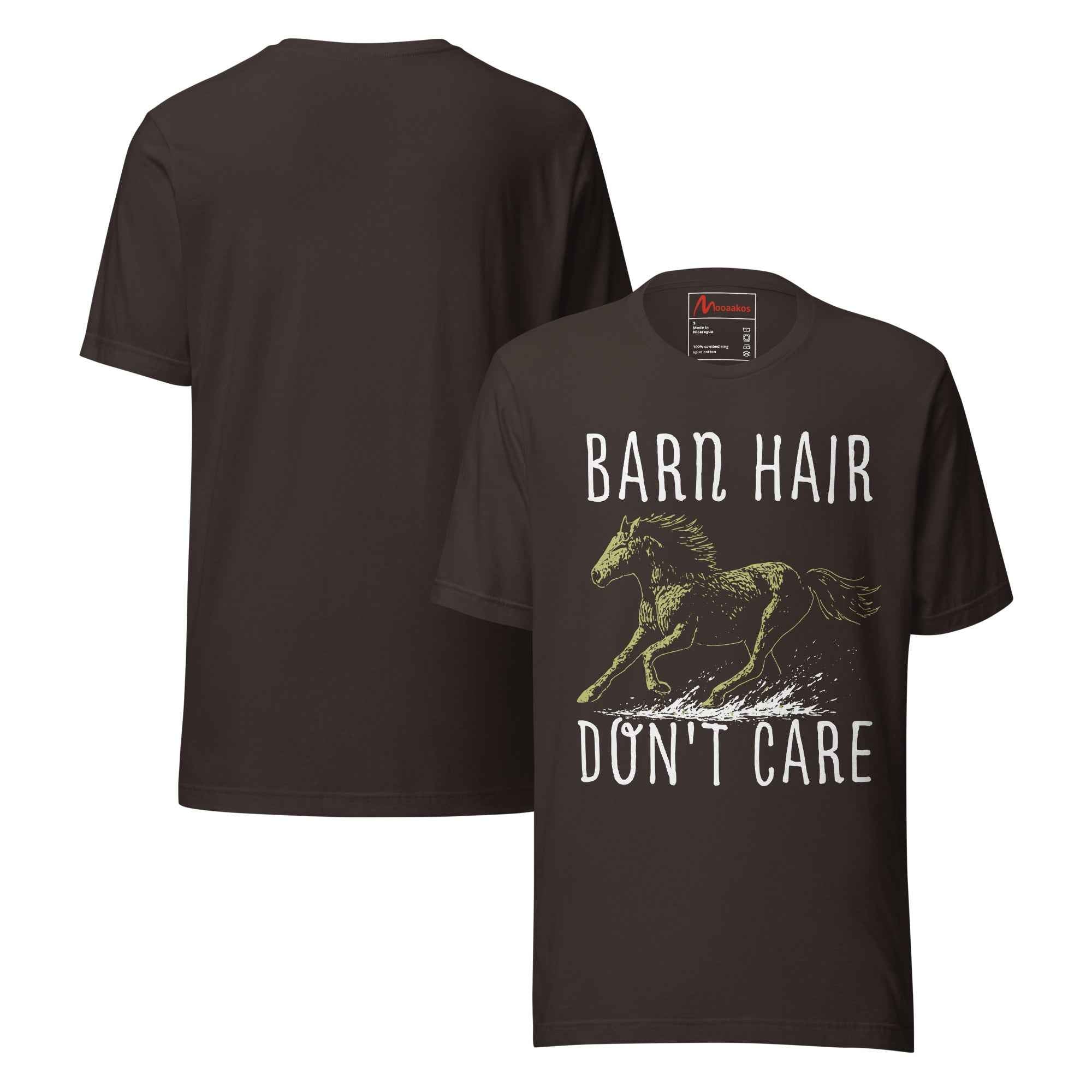 BARN HAIR DONT CARE Love Horse Riding Vintage Quote Unisex t-shirt