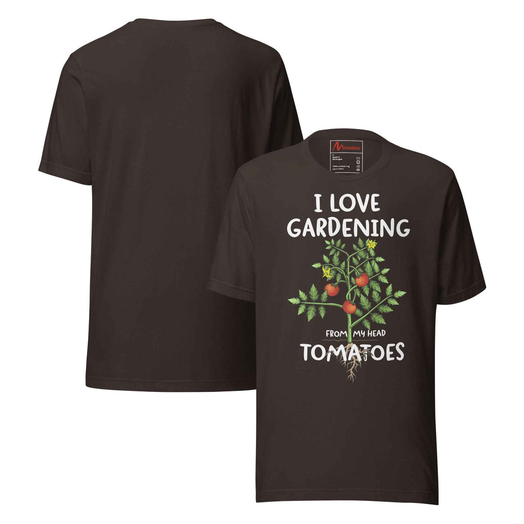 Vegetable Gardener Funny Gardening Quote Head Tomatoes Unisex t-shirt