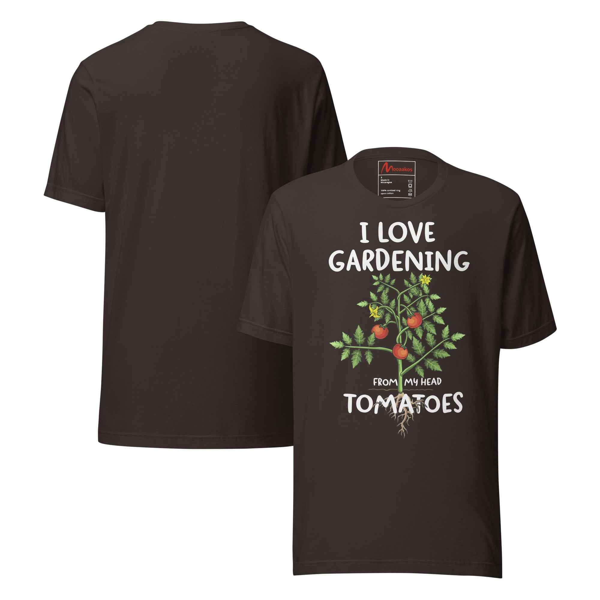 Vegetable Gardener Funny Gardening Quote Head Tomatoes Unisex t-shirt