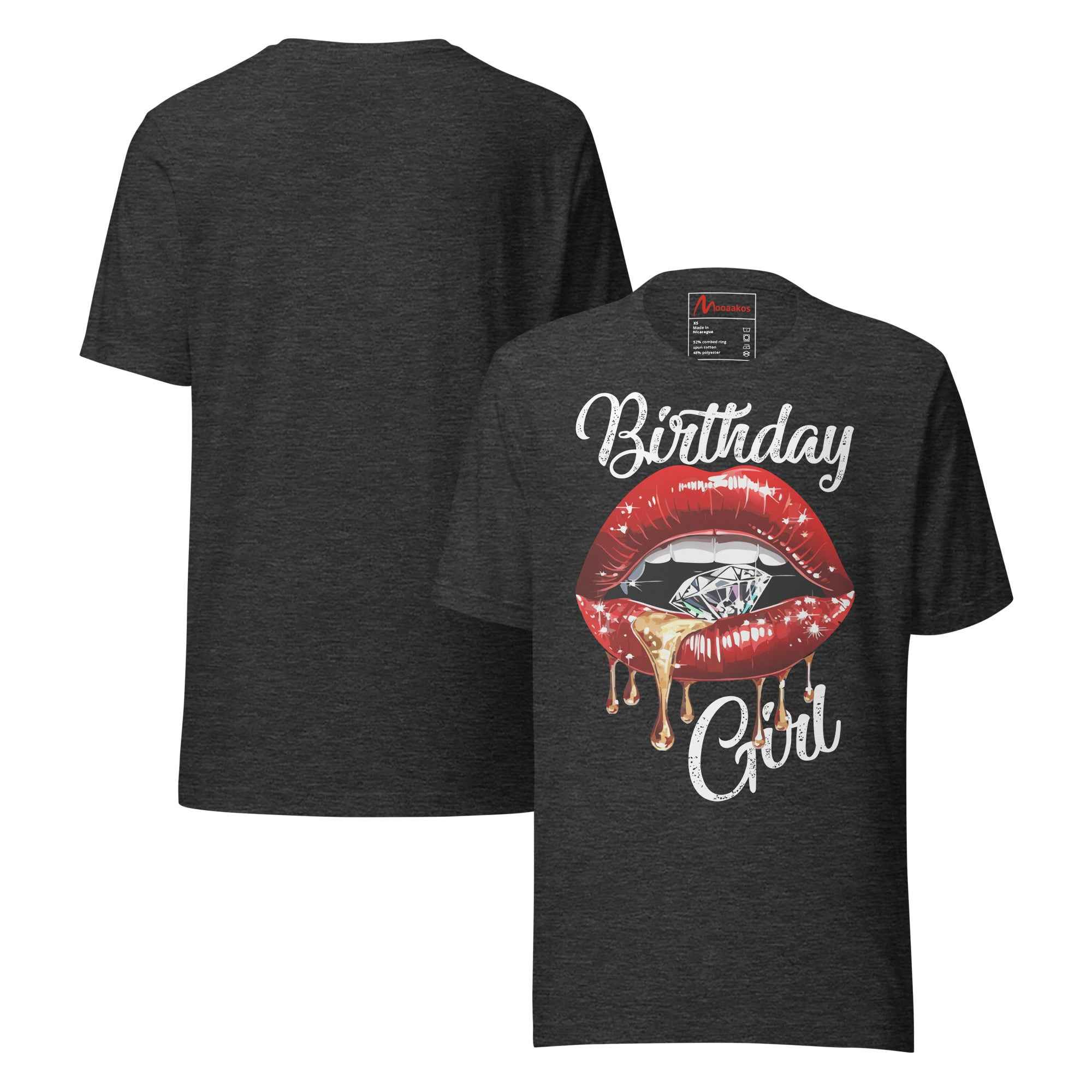 Bday Party Funny Girl Red-Lipps Unisex t-shirt