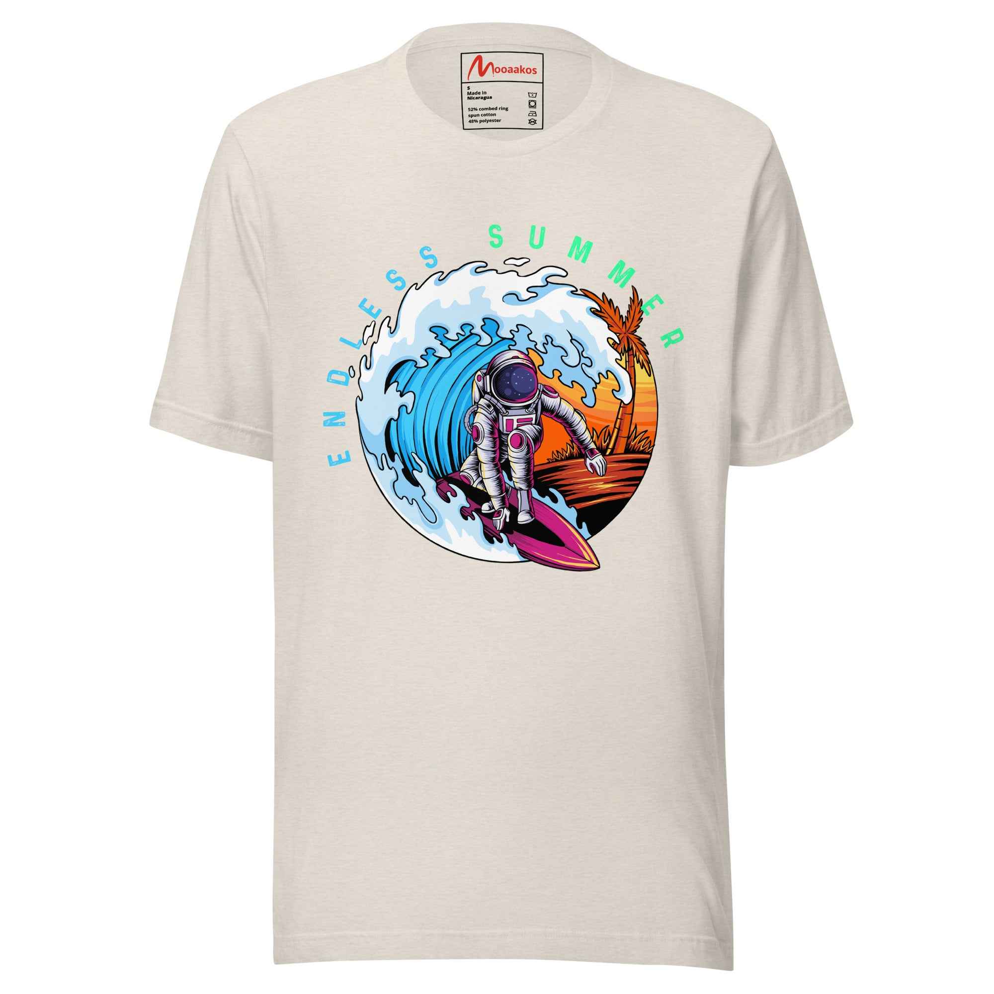 Endless summer Summer Astronaut Surfing Unisex t-shirt