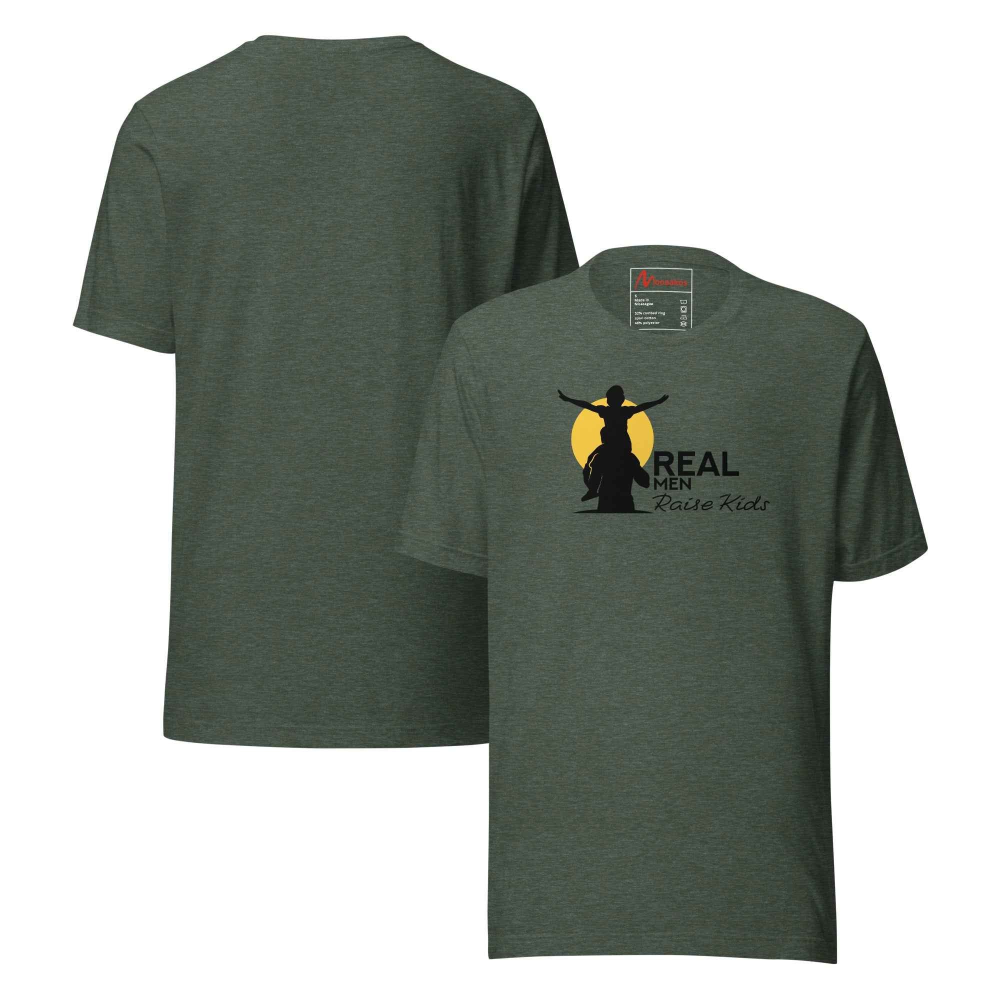 Real Men Raise Kids Silhouette T-Shirt