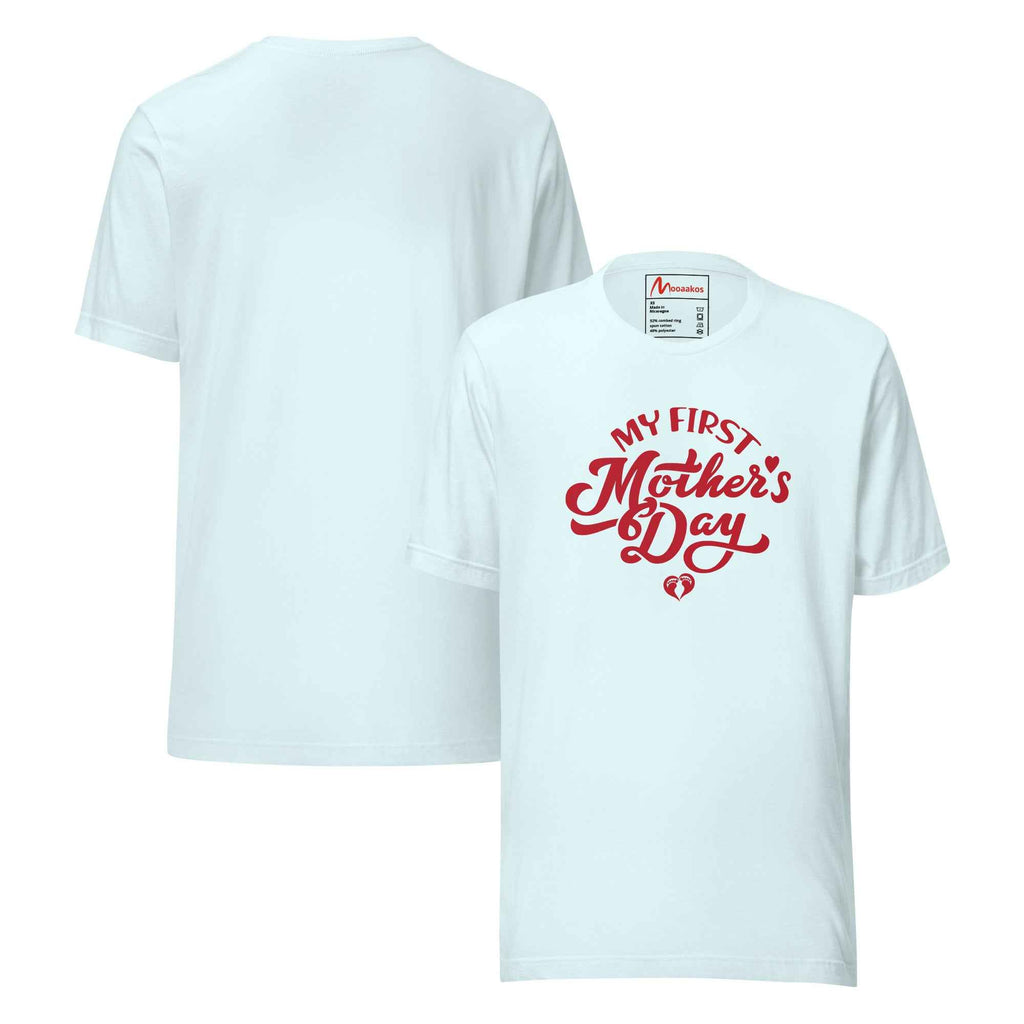 My First Mothers Day Script Typography T-Shirt