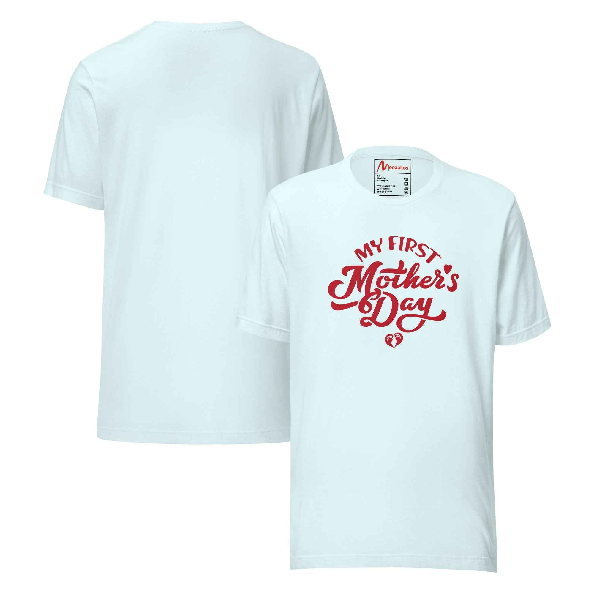 My First Mothers Day Script Typography T-Shirt