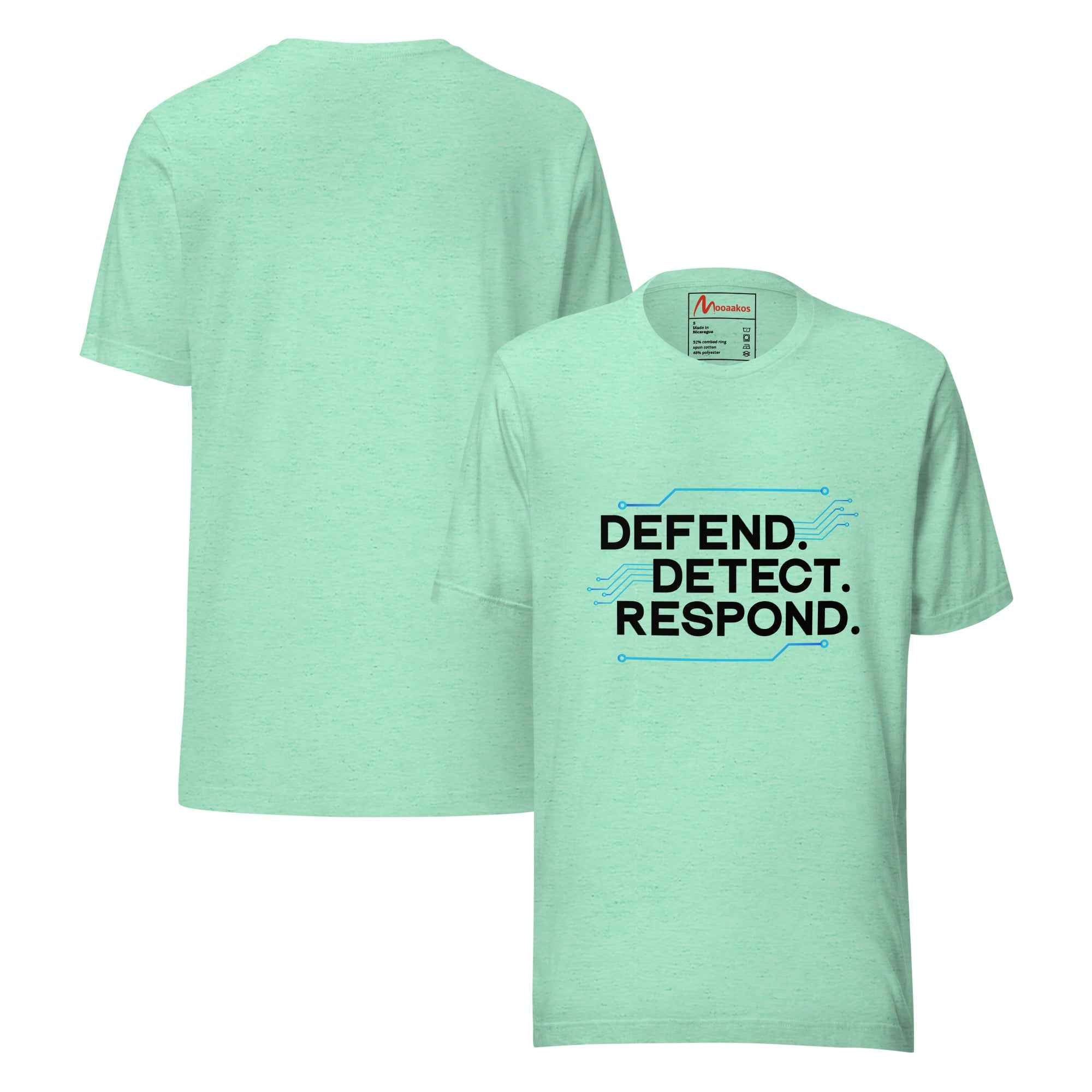 Defend Detect Respond Cyber Security Workflow | Unisex T-Shirt
