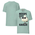 Distressed Vintage Quote Needs More Garlic Unisex t-shirt