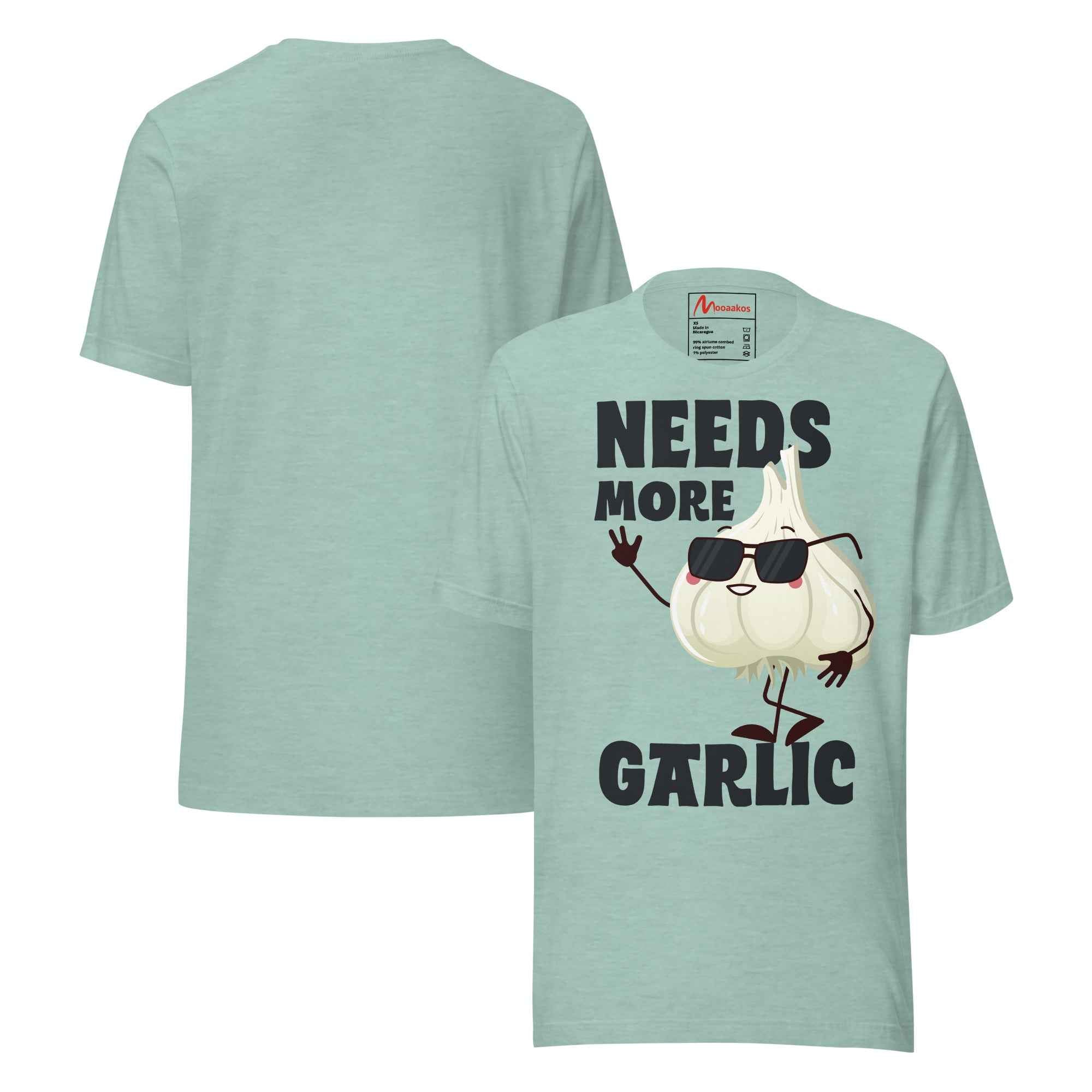 Distressed Vintage Quote Needs More Garlic Unisex t-shirt