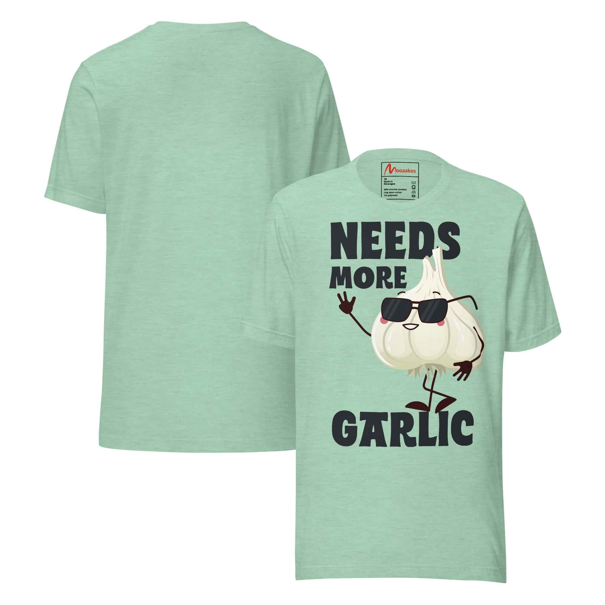 Distressed Vintage Quote Needs More Garlic Unisex t-shirt