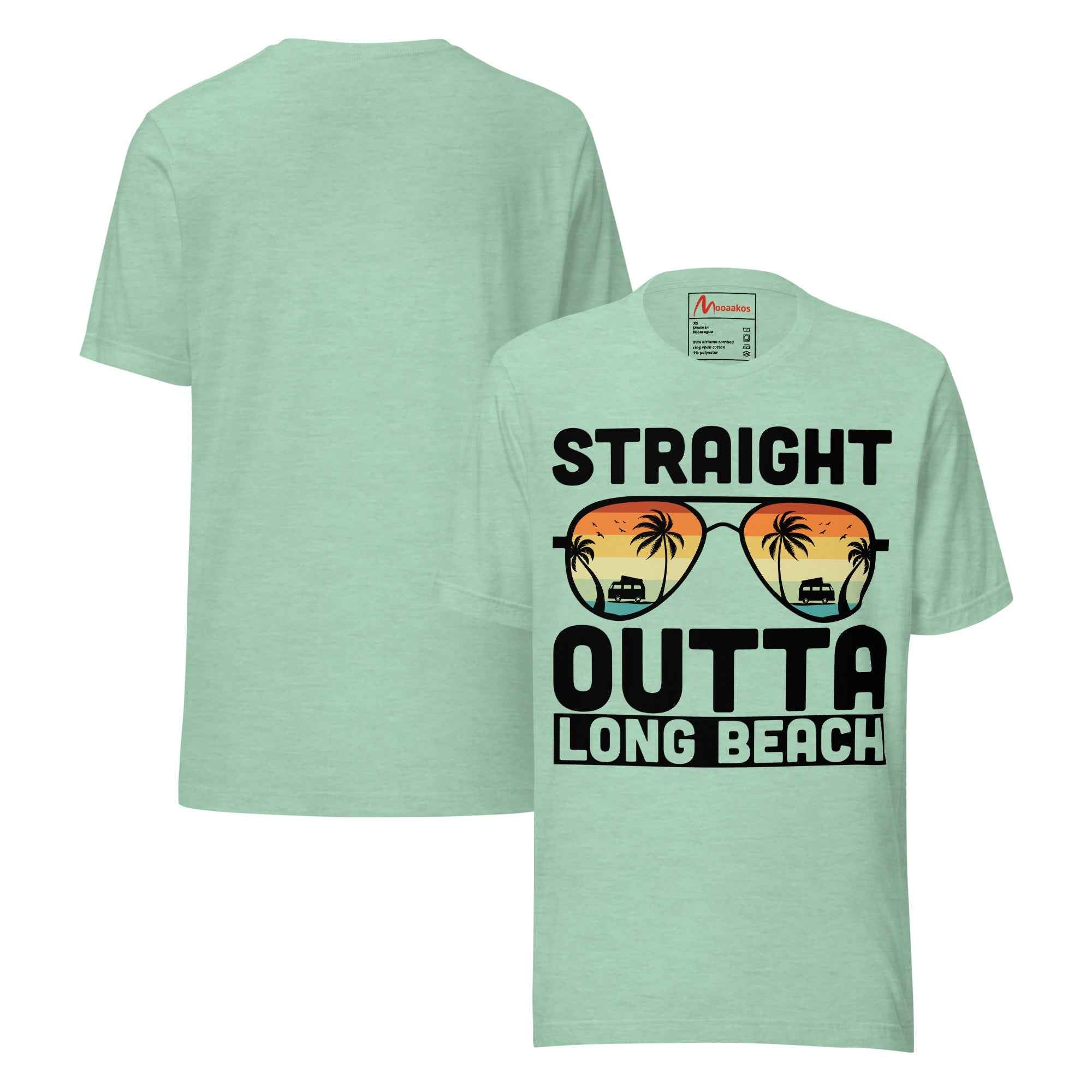 Straight Outta Long Beach Great Travel Vintage Unisex t-shirt