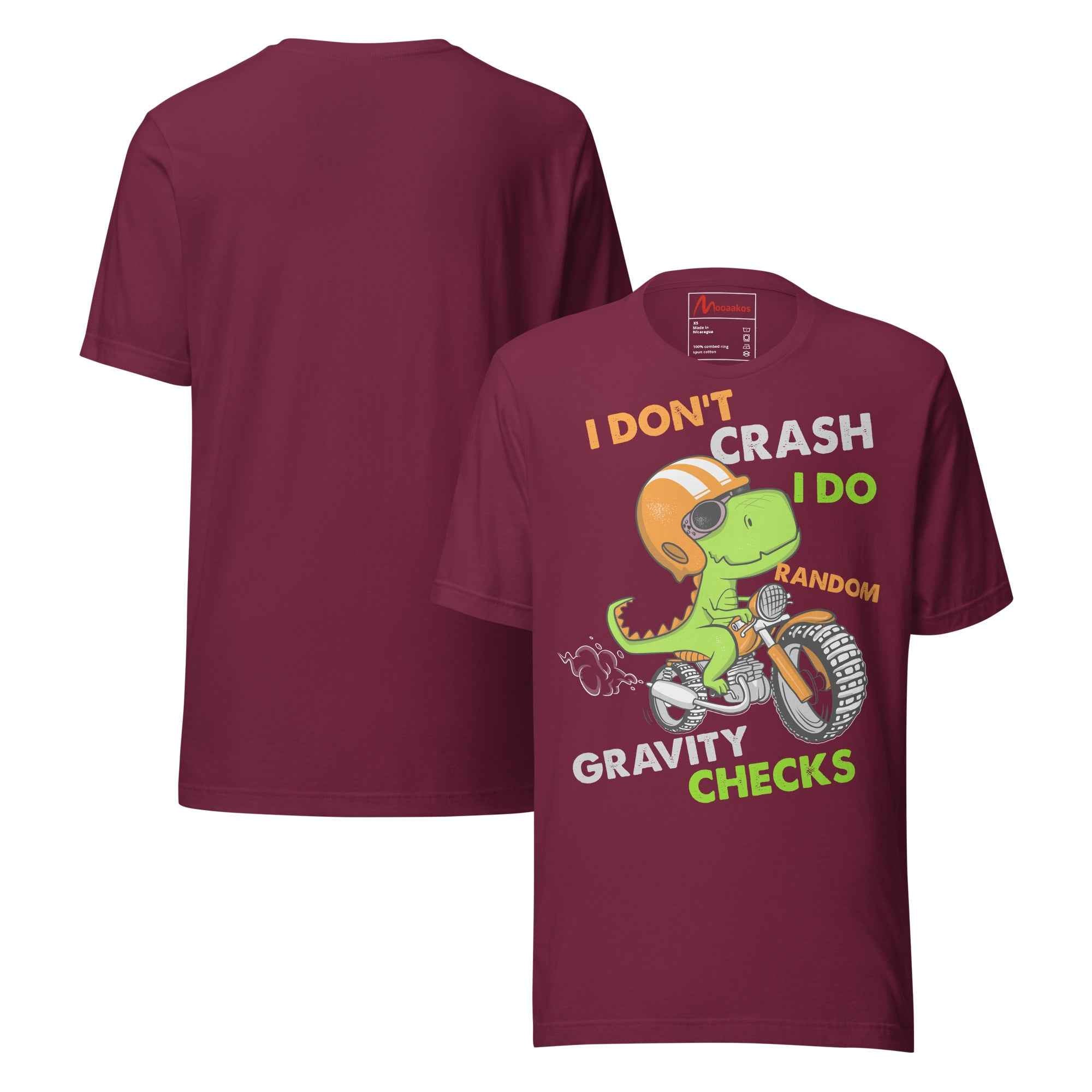Distressed Vintage Random Gravity Checks - Motocross Unisex t-shirt