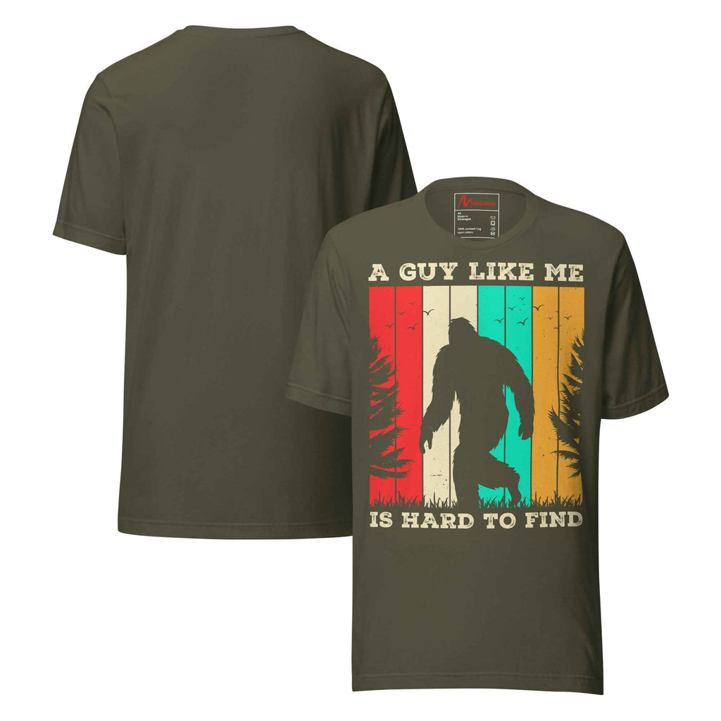 A Guy Like Me Is Hard To Find Bigfoot Vintage Retro Sasquatch | Unisex T-Shirt
