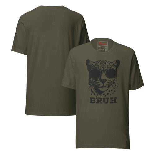 Bruh Cheetah Sunglasses Meme | Unisex T-Shirt