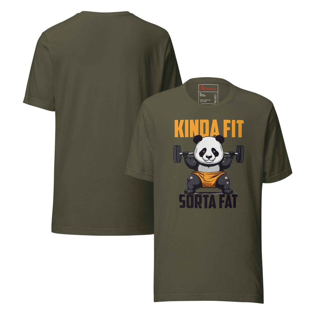 Kinda Fit Sorta Fat Panda Gym Workout | Unisex T-Shirt