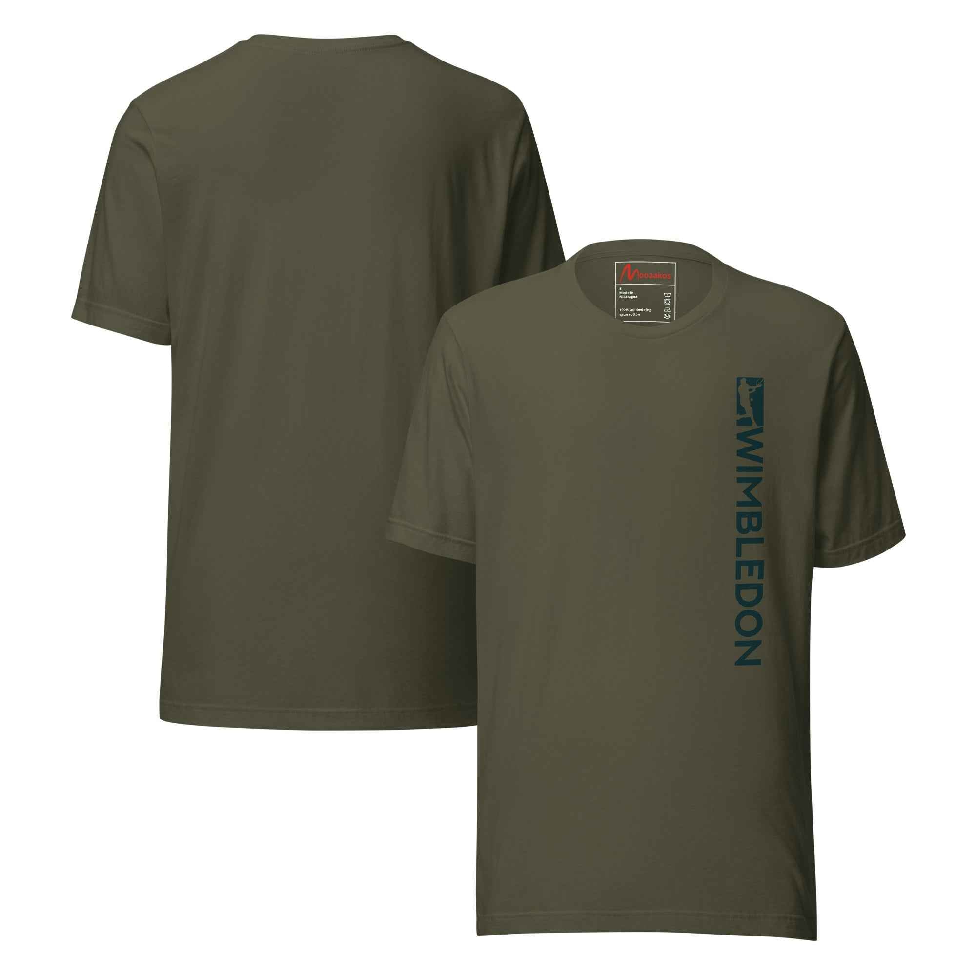 Wimbledon Tennis Player Vertical Design | Unisex T-Shirt