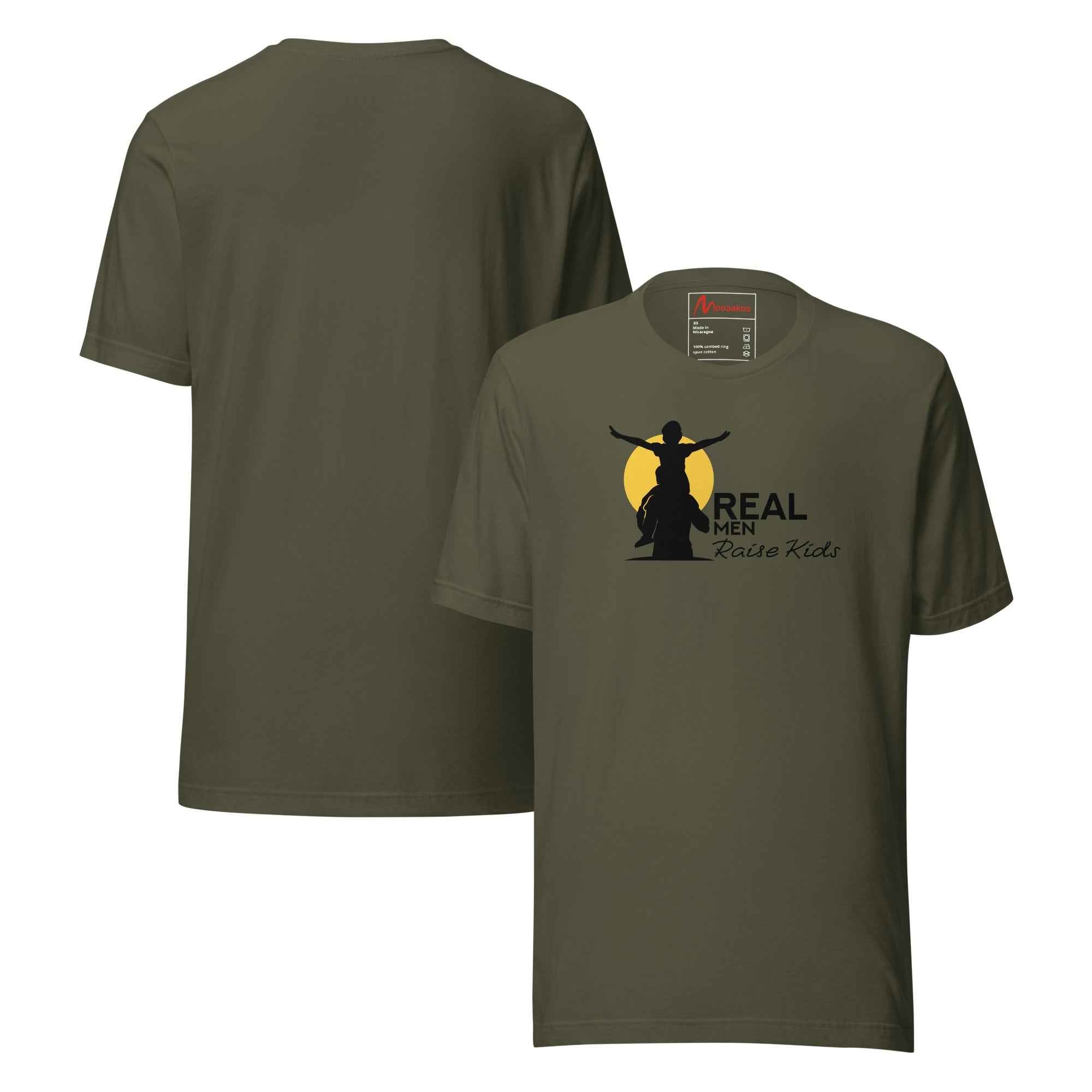 Real Men Raise Kids Silhouette T-Shirt