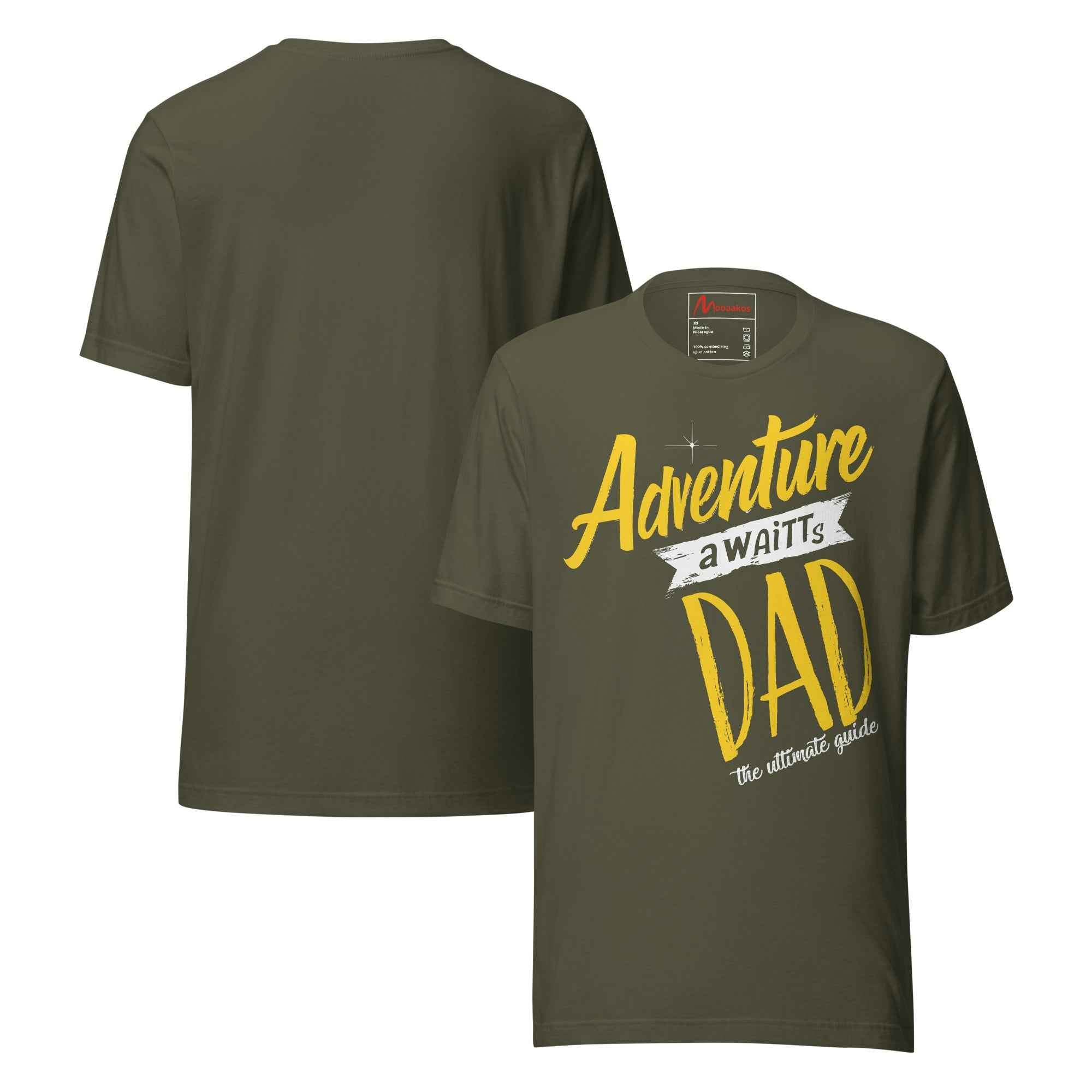 Adventure Awaits Dad Outdoor Hiking Unisex t-shirt