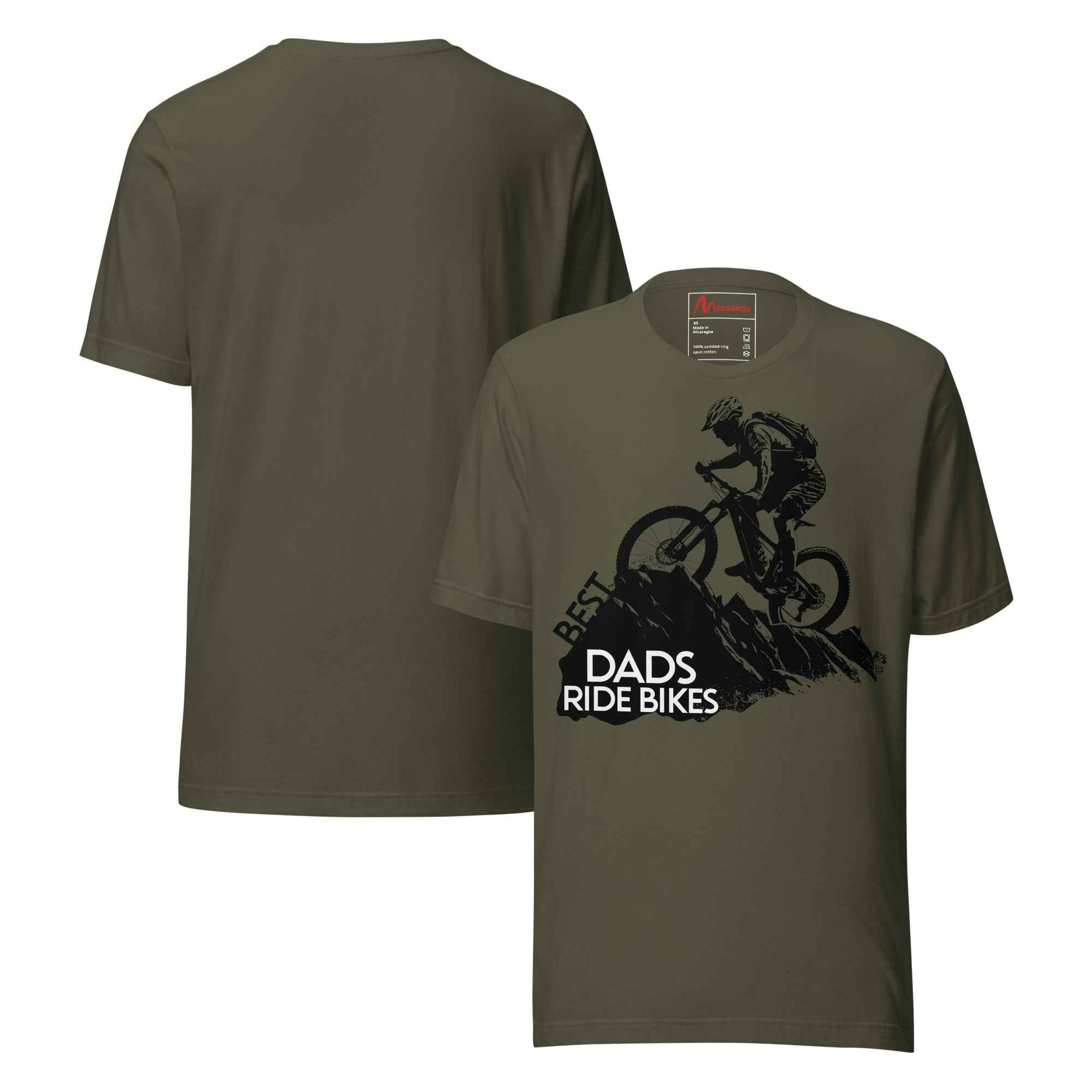Best Dads Ride Bikes Silhouette Unisex t-shirt