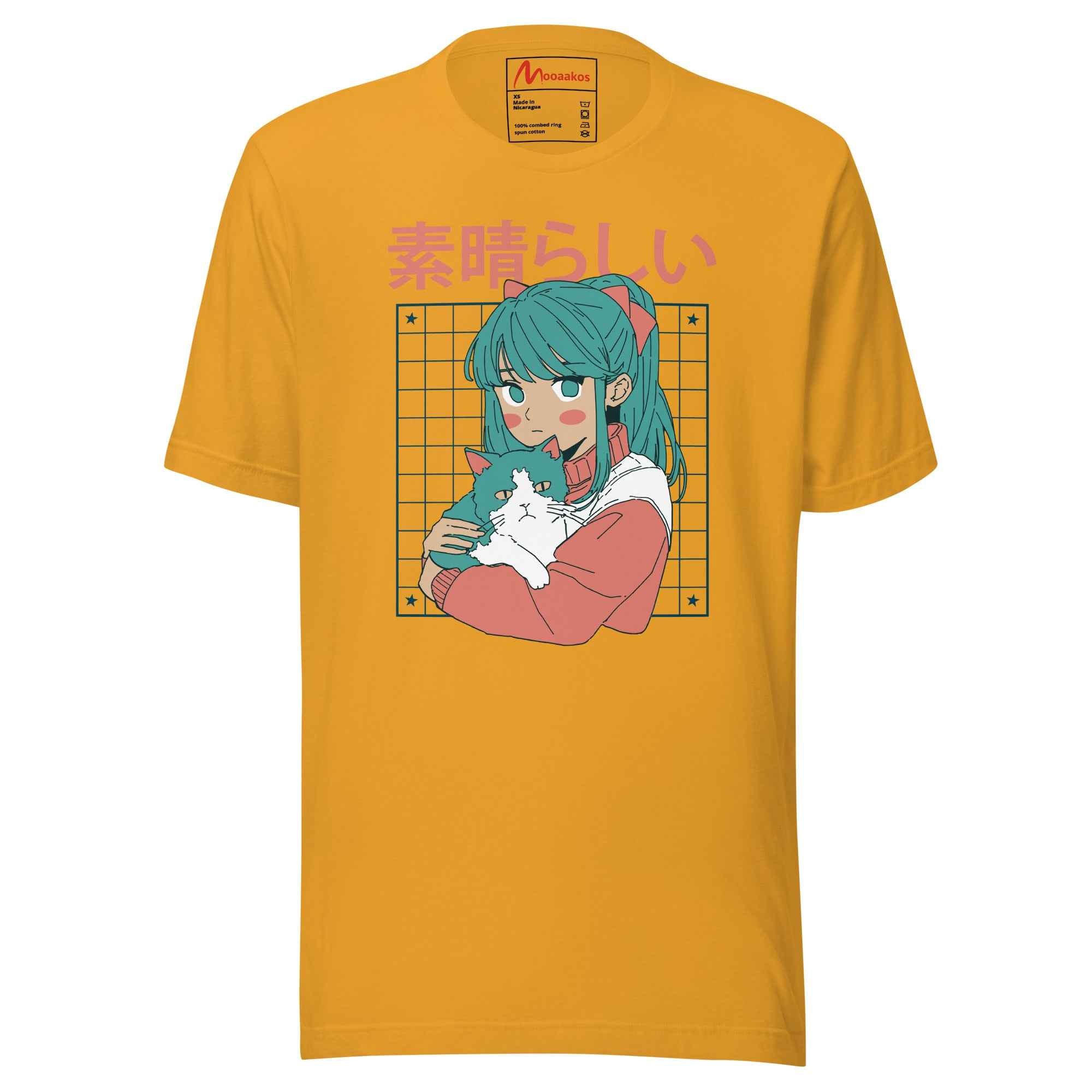 Kawaii Anime Cat Girl Japanese Aesthetic Cute Otaku Design | Unisex T-Shirt