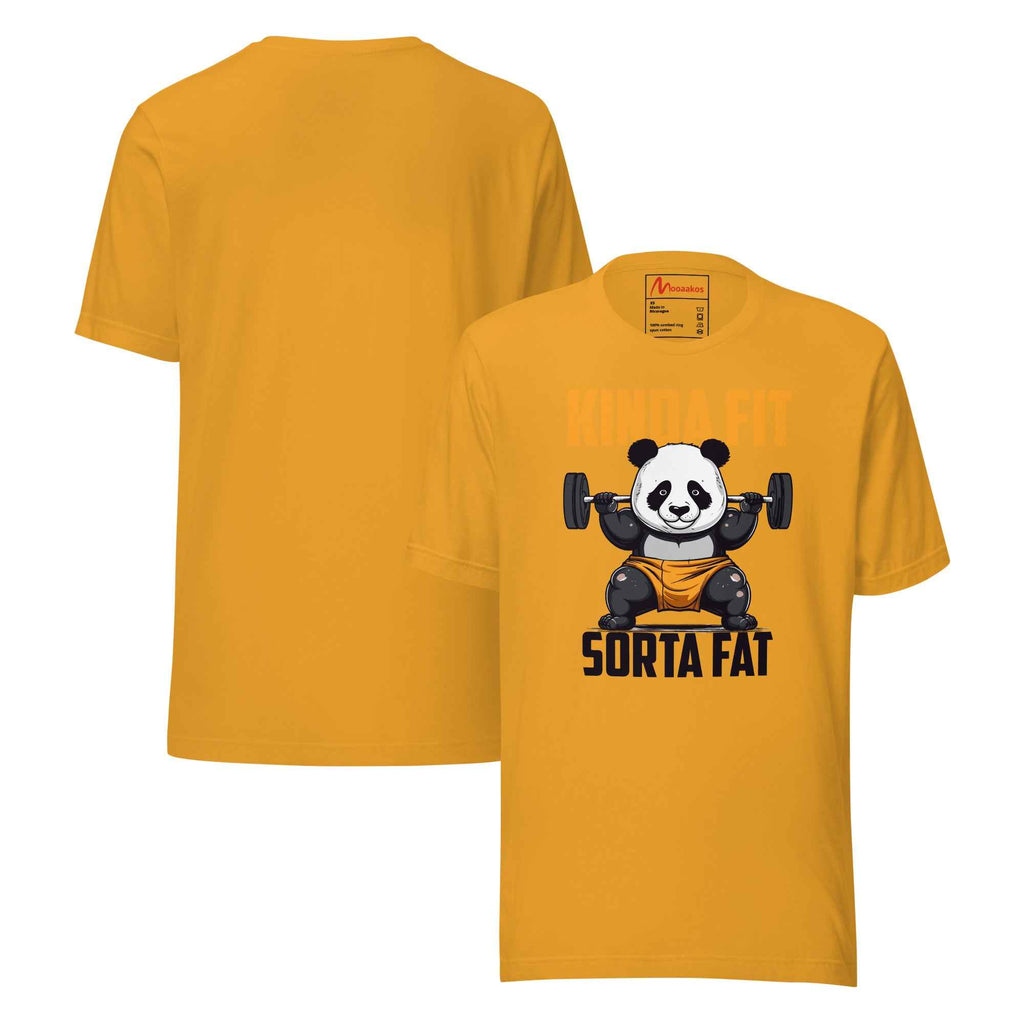 Kinda Fit Sorta Fat Panda Gym Workout | Unisex T-Shirt