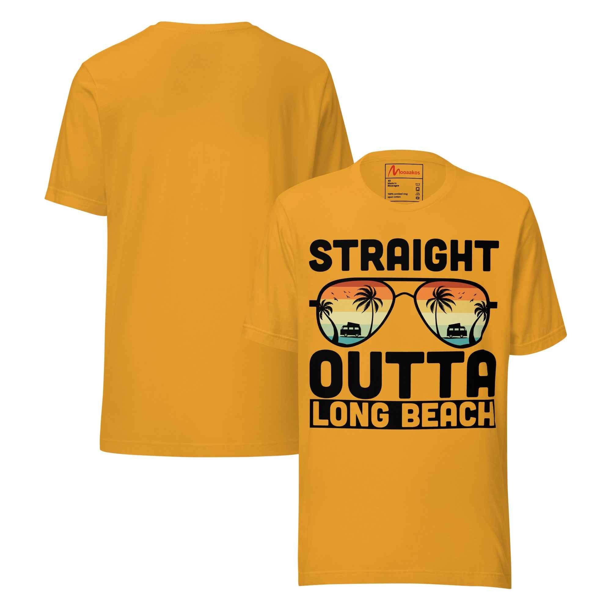 Straight Outta Long Beach Great Travel Vintage Unisex t-shirt