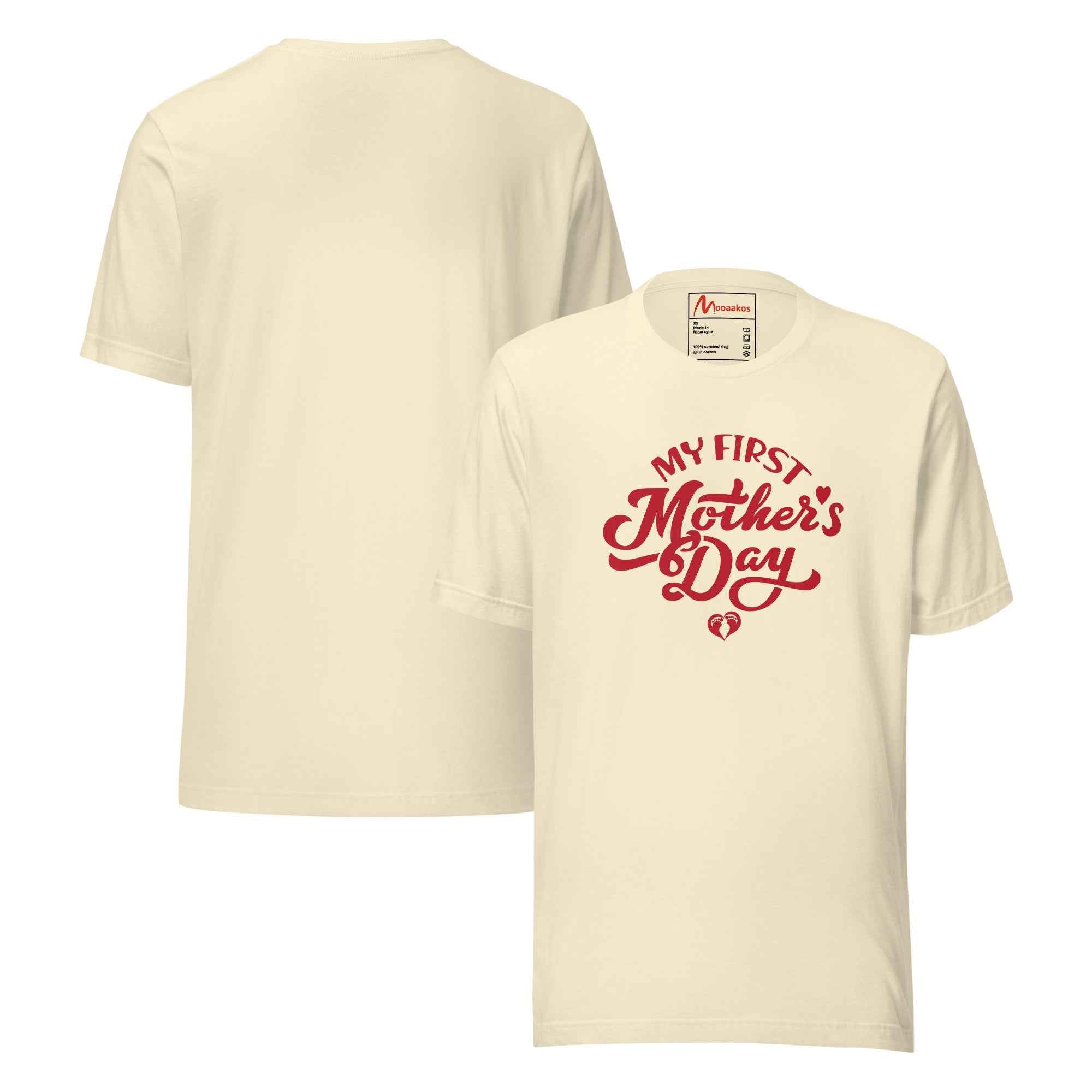 My First Mothers Day Script Typography T-Shirt