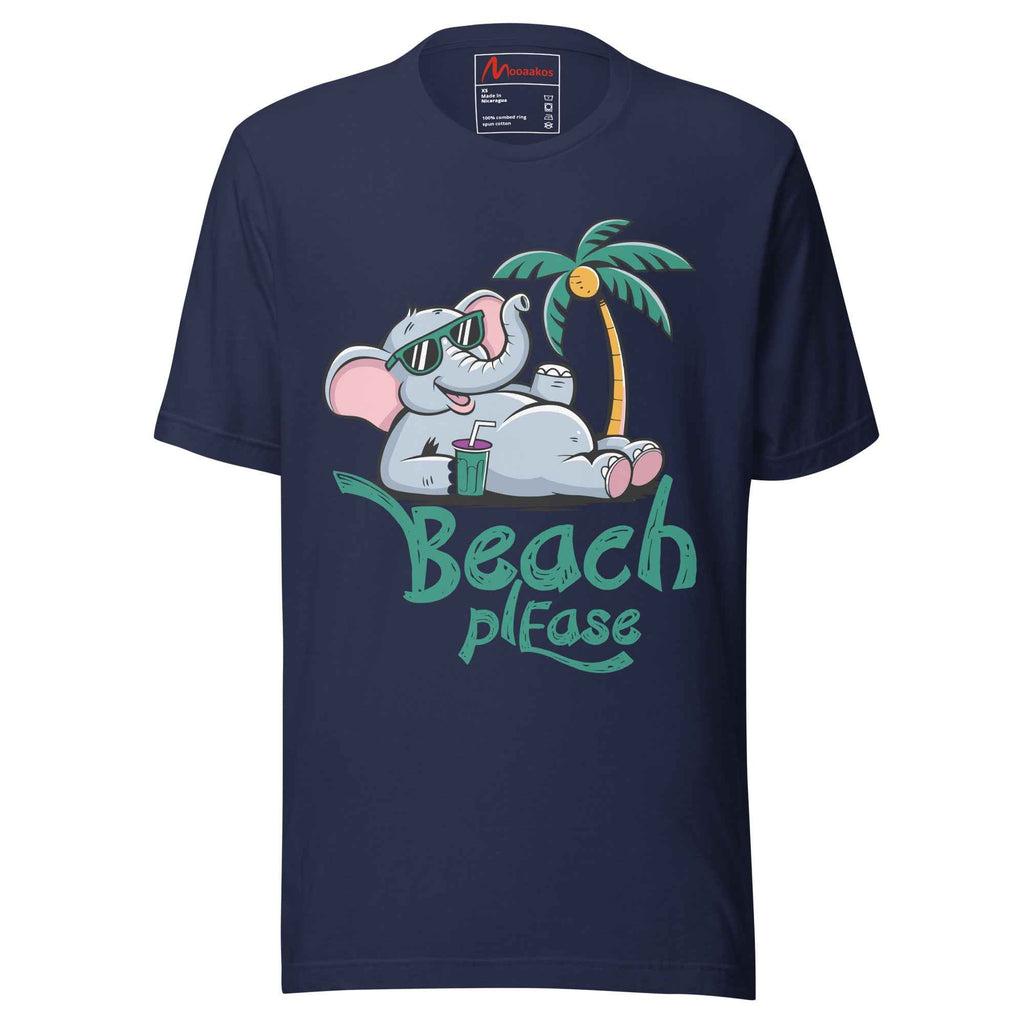 elephant funny summer Beach please Unisex t-shirt