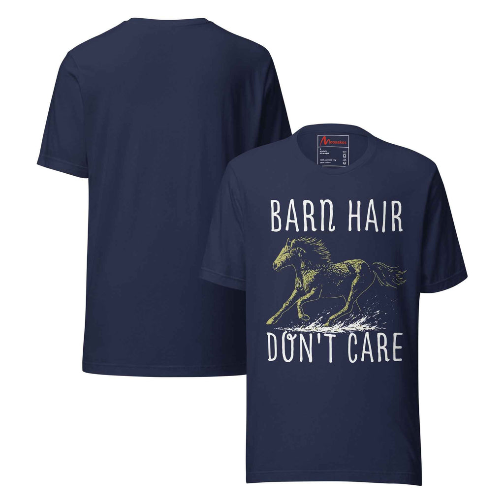 BARN HAIR DONT CARE Love Horse Riding Vintage Quote Unisex t-shirt