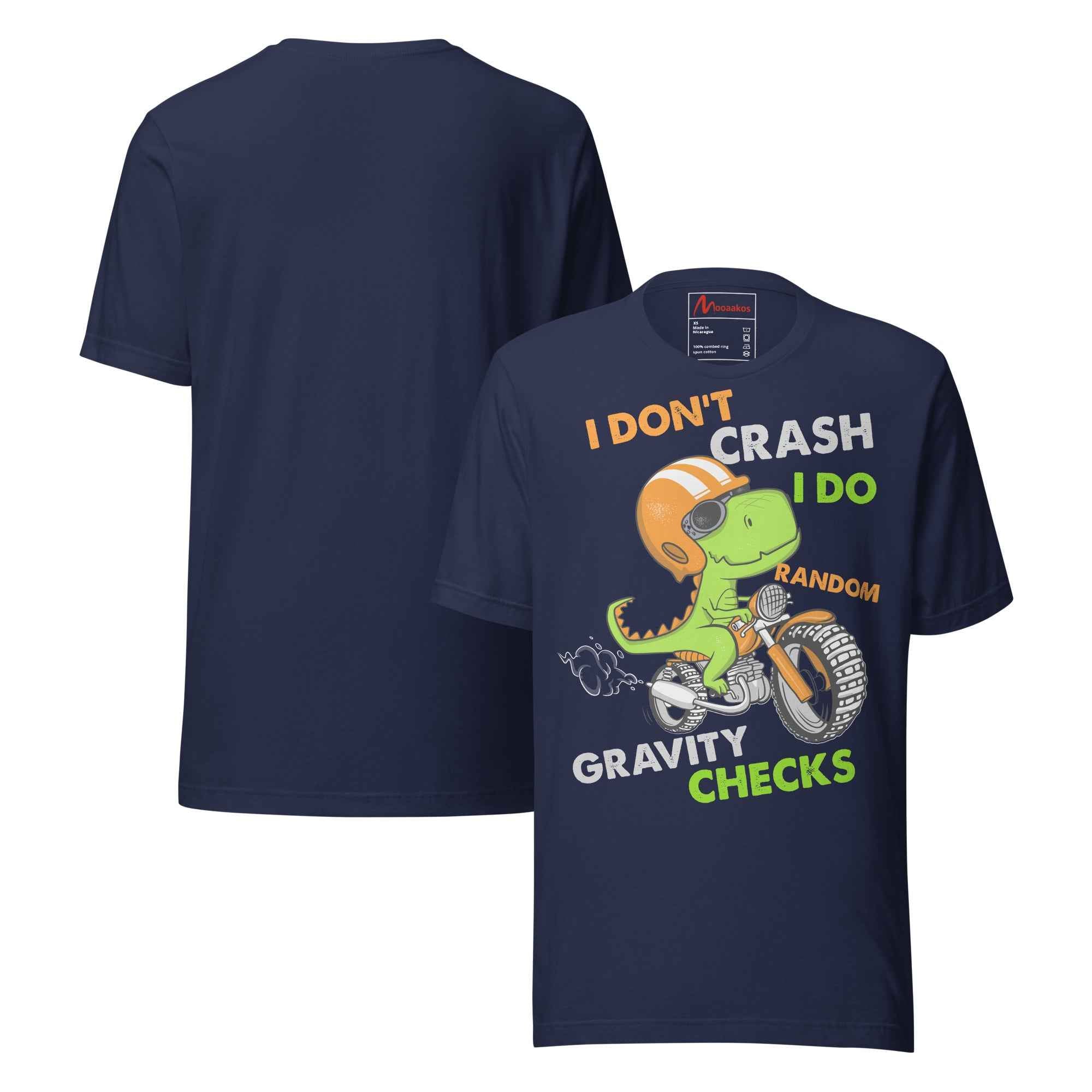 Distressed Vintage Random Gravity Checks - Motocross Unisex t-shirt