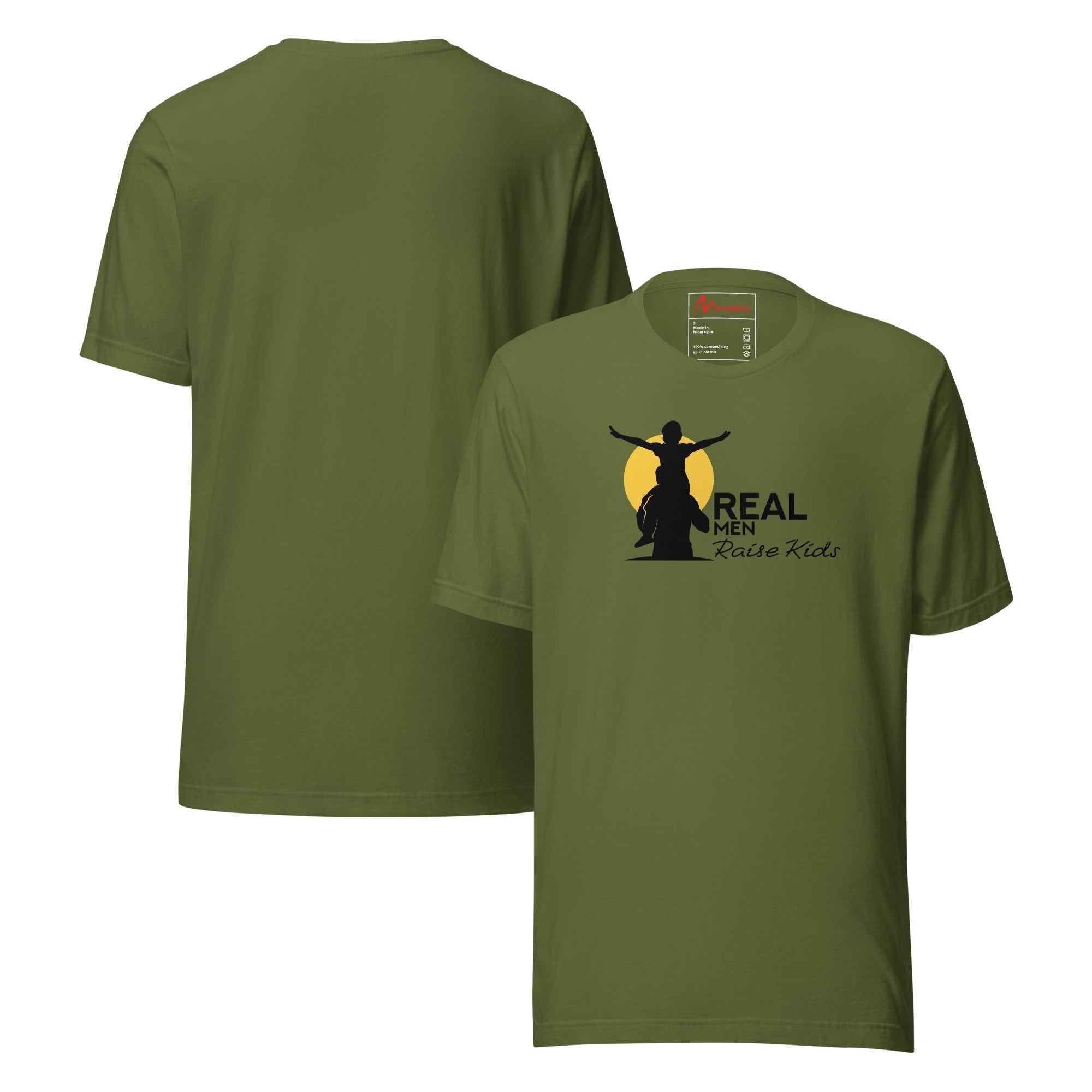 Real Men Raise Kids Silhouette T-Shirt