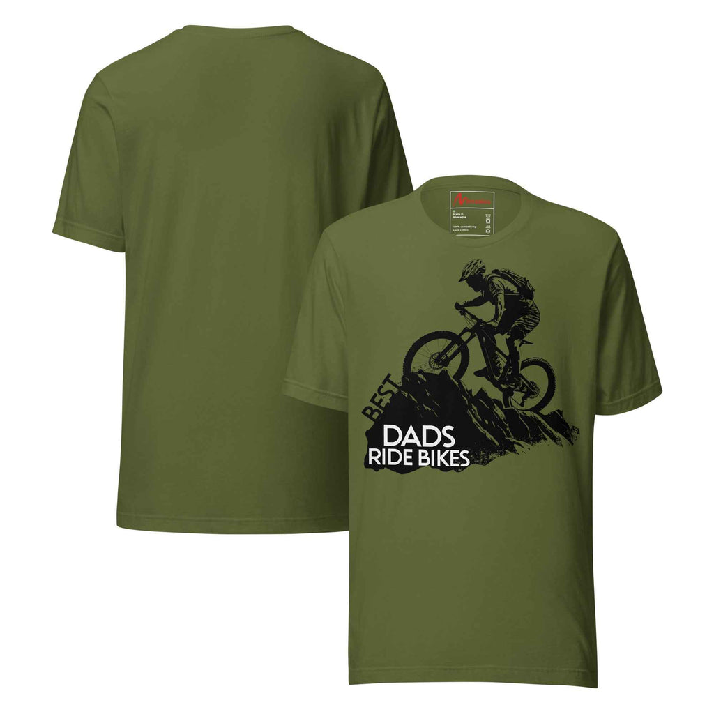 Best Dads Ride Bikes Silhouette Unisex t-shirt