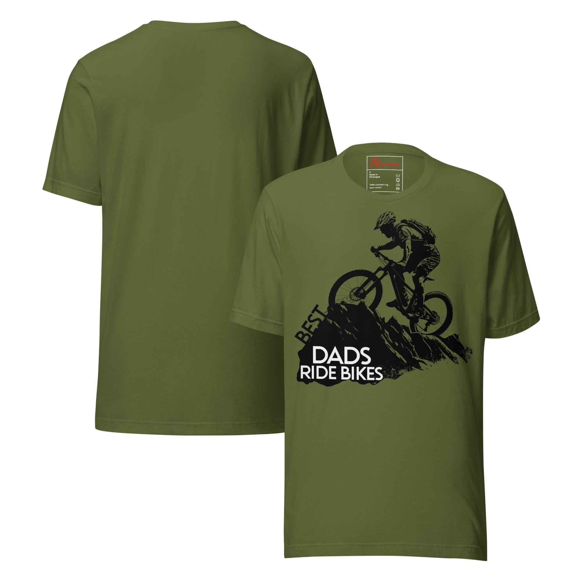 Best Dads Ride Bikes Silhouette Unisex t-shirt