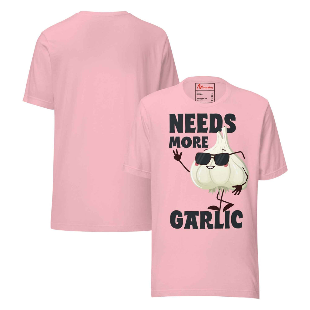Distressed Vintage Quote Needs More Garlic Unisex t-shirt
